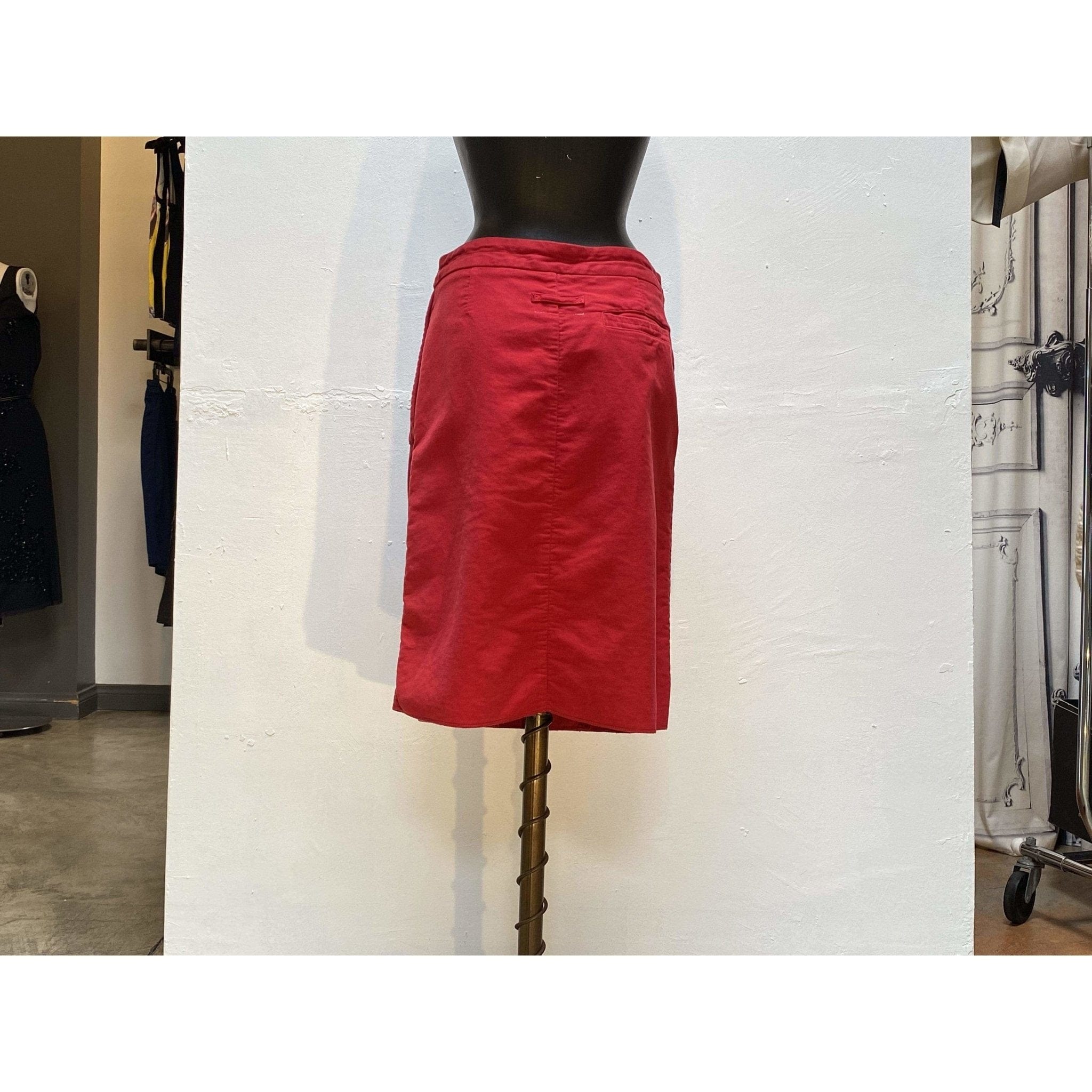 Skirts Maison Martin Margiela Wrap Skirt - Cotton Red Side Zip Light Gray