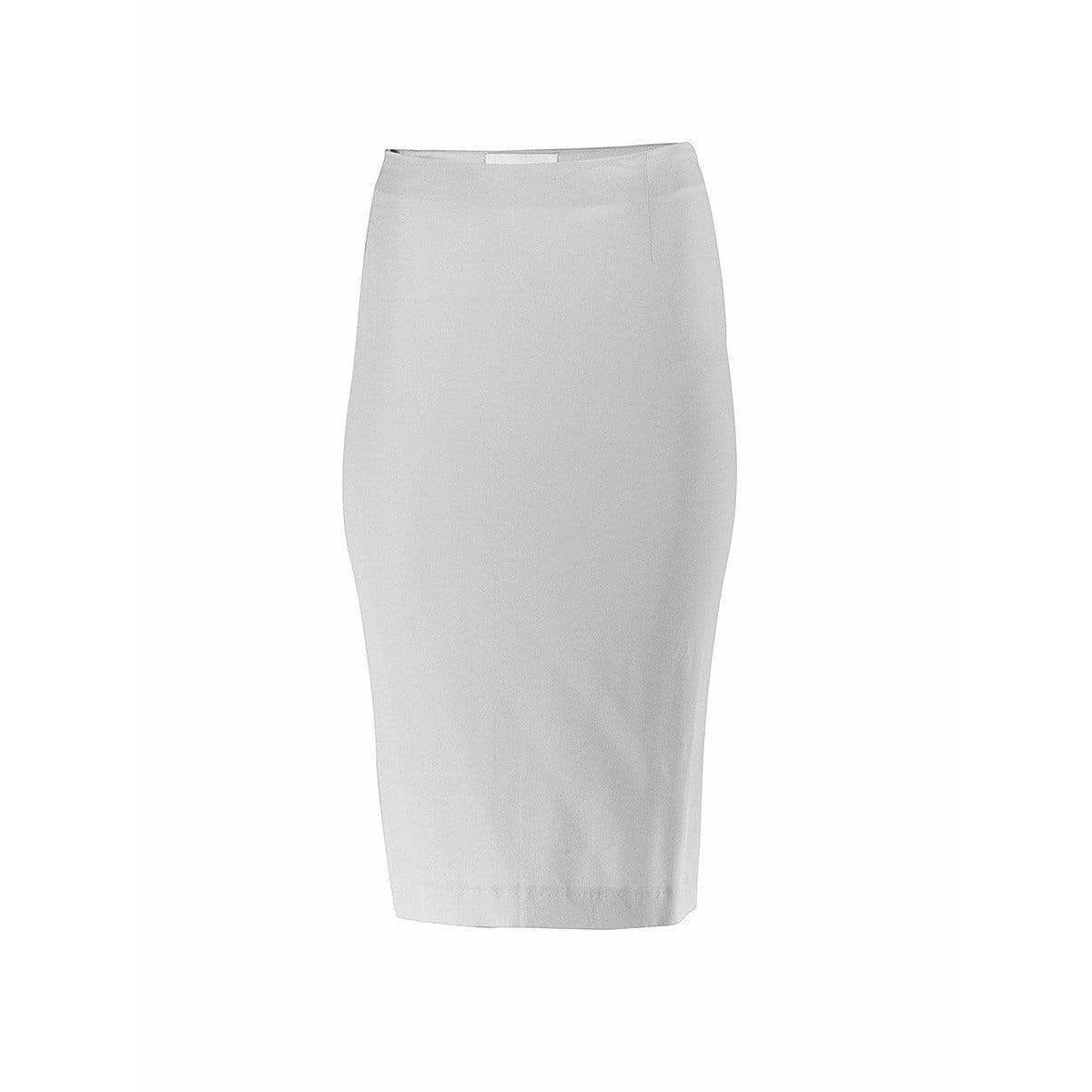 Skirts Maison Martin Margiela Silk Midi Skirt - Linen White Diagonal Seam Light Gray