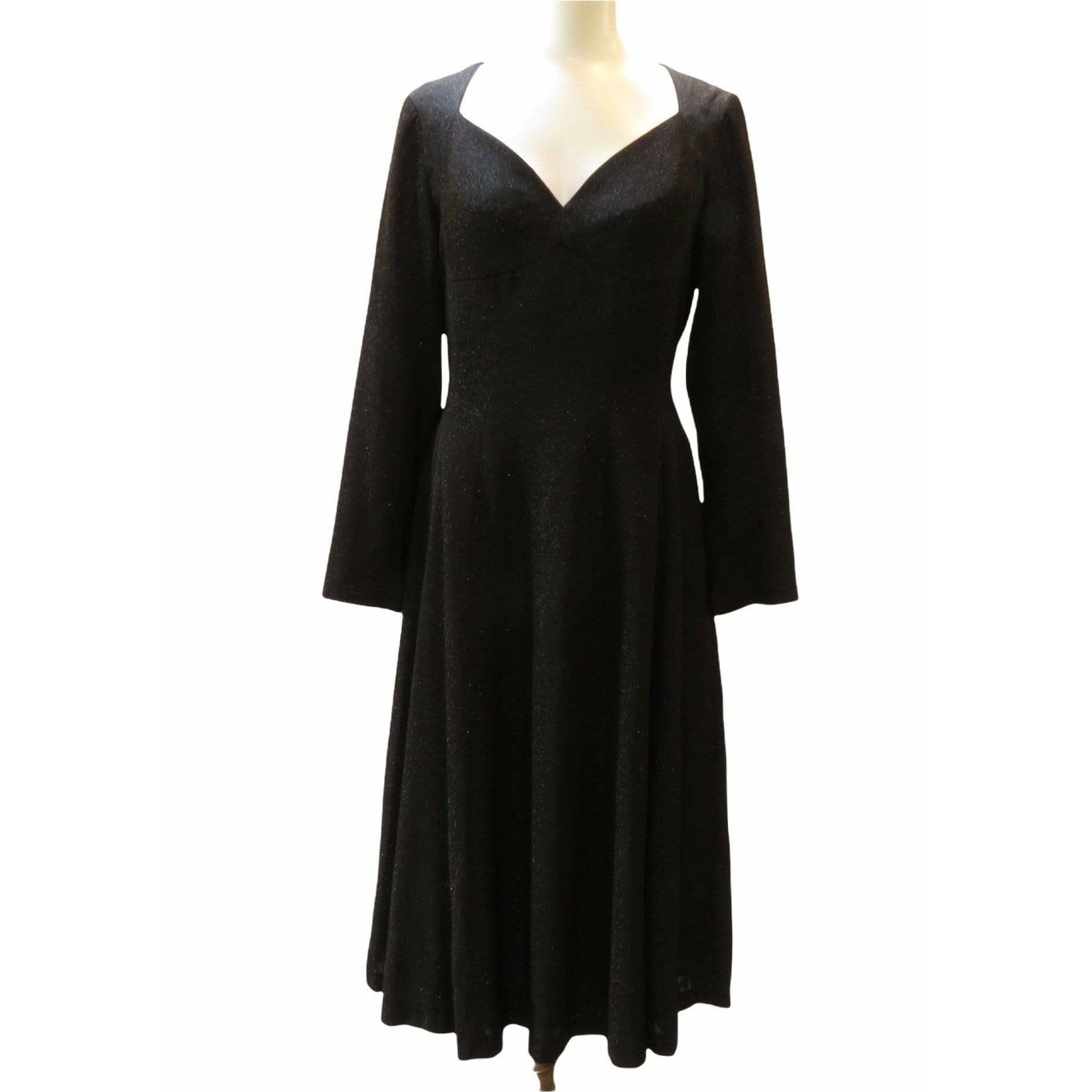 Dresses Matsuda Nicole Shimmering Black Dress White Smoke