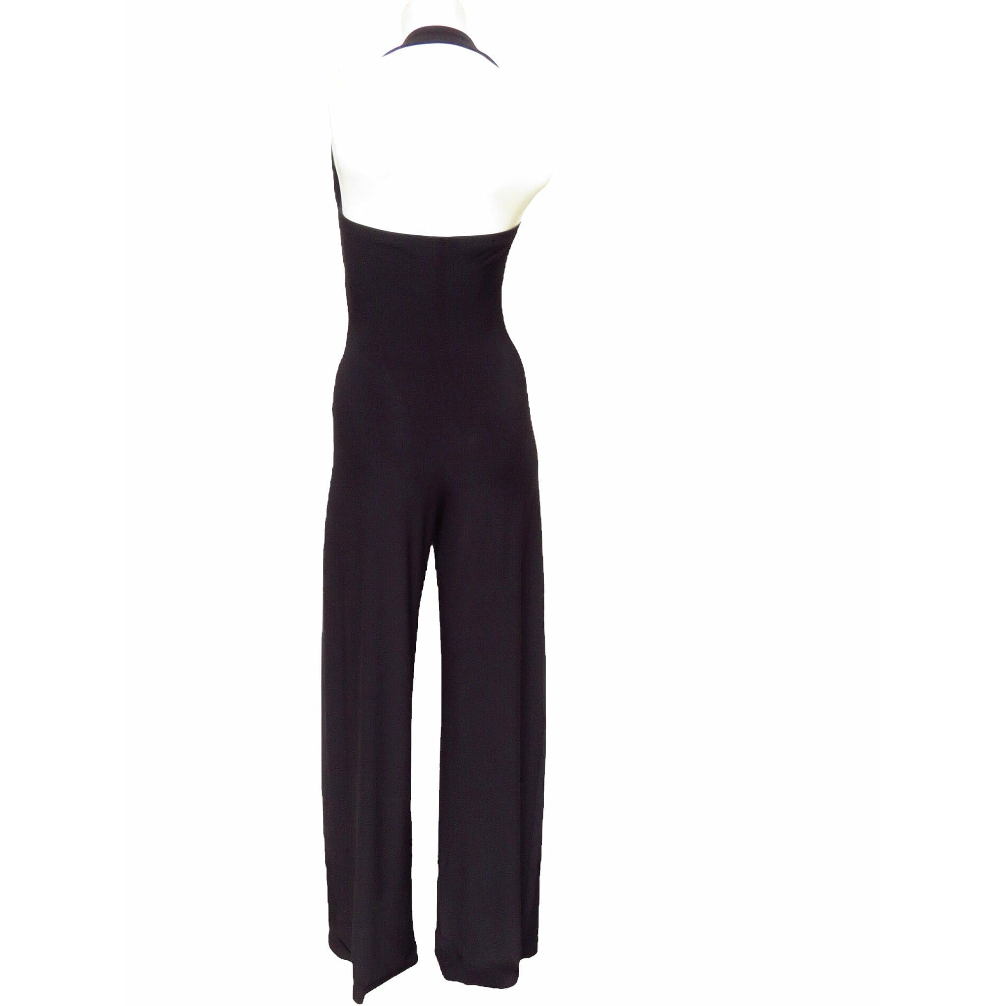 Jumpsuits & Rompers Norma Kamali Cayla Straight Leg Jumpsuit - Sleek Evening Wear Black
