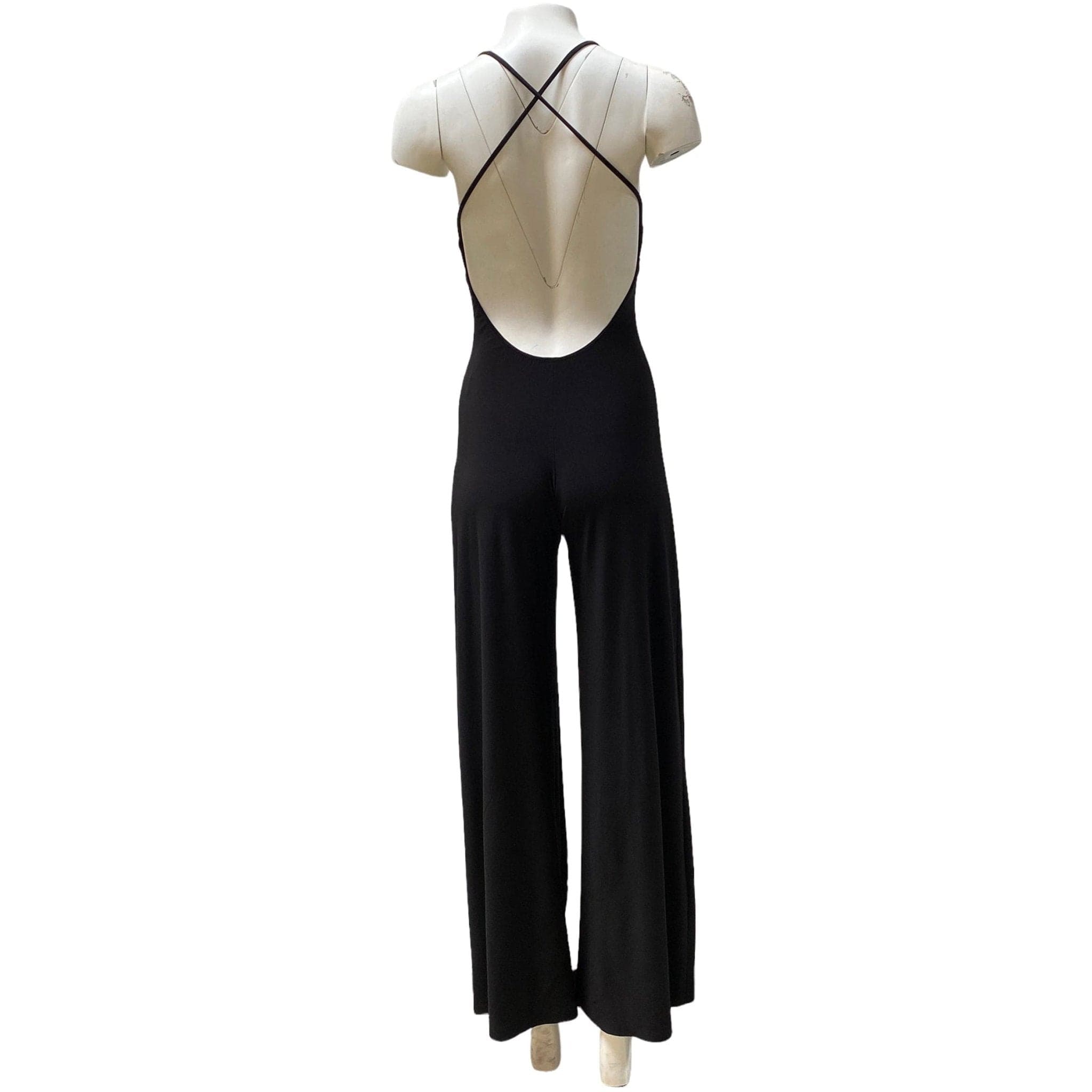 Jumpsuits & Rompers Norma Kamali Low Back Slip Jumpsuit - Strappy Evening Black