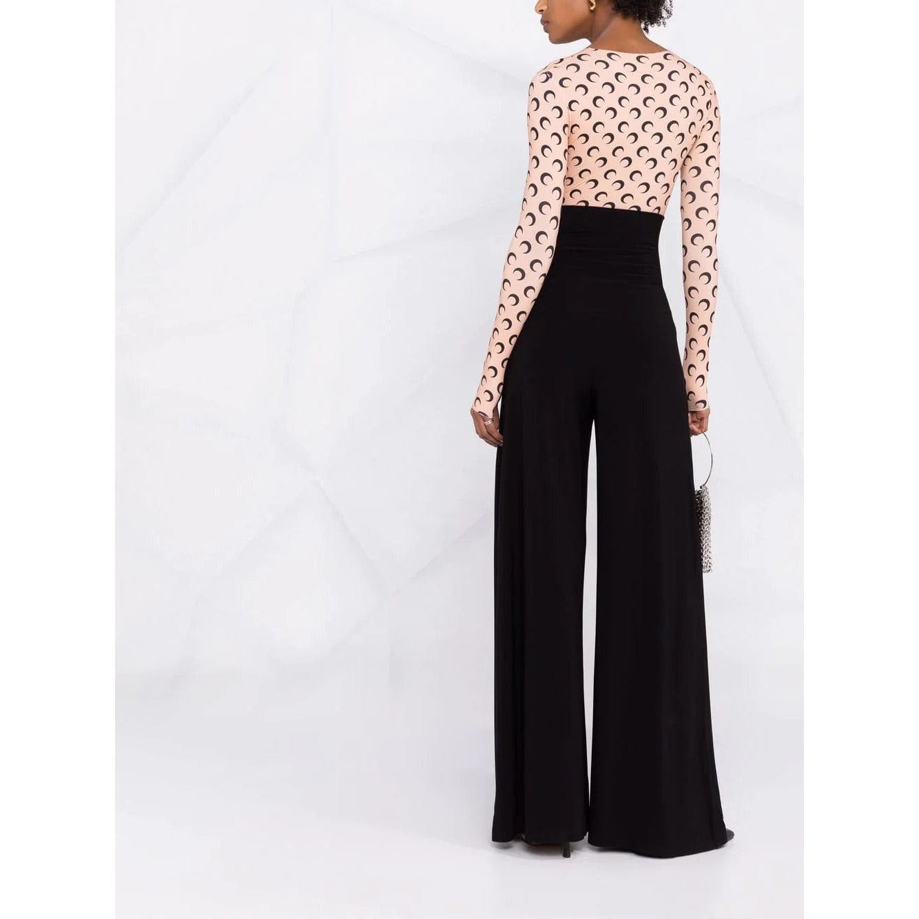 Pants Norma Kamali High-Waisted Trousers - Wide Leg Palazzo Black