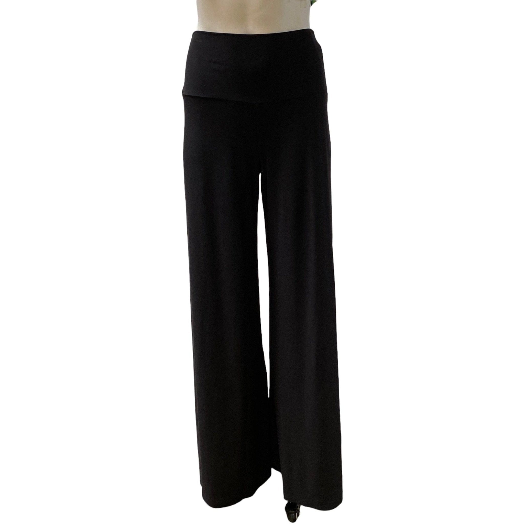 Pants Norma Kamali High-Waisted Trousers - Wide Leg Palazzo Black