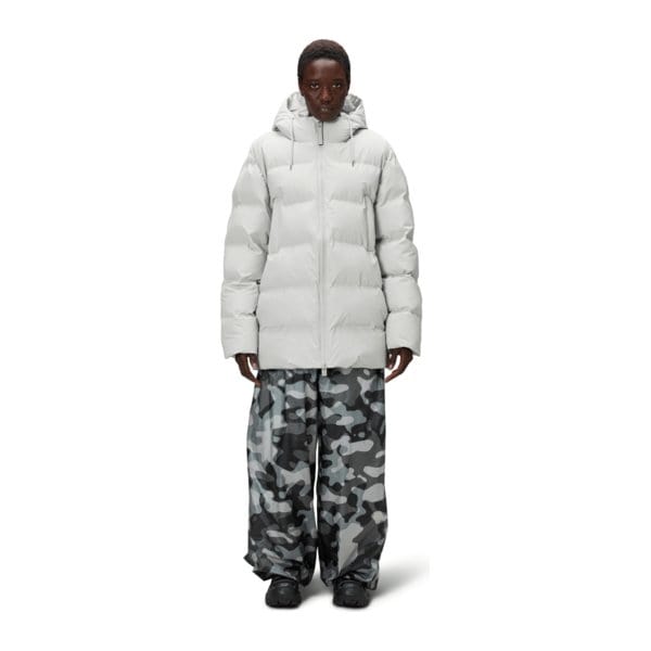 Coats & Jackets RAINS Alta Puffer Parka - Long Insulated Coat Light Gray