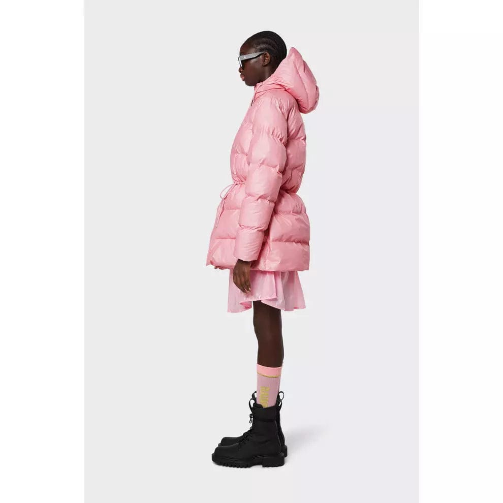 Jackets RAINS Puffer W Jacket - Womens Insulated Winter Coat Misty Rose