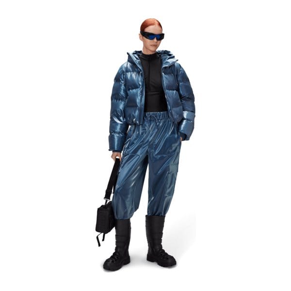 Pants RAINS Cargo Rain Pants Wide - Waterproof Utility Trousers Dark Slate Gray