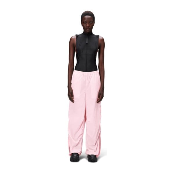 Pants RAINS Naha Pants Wide - Paper Texture Trousers Misty Rose