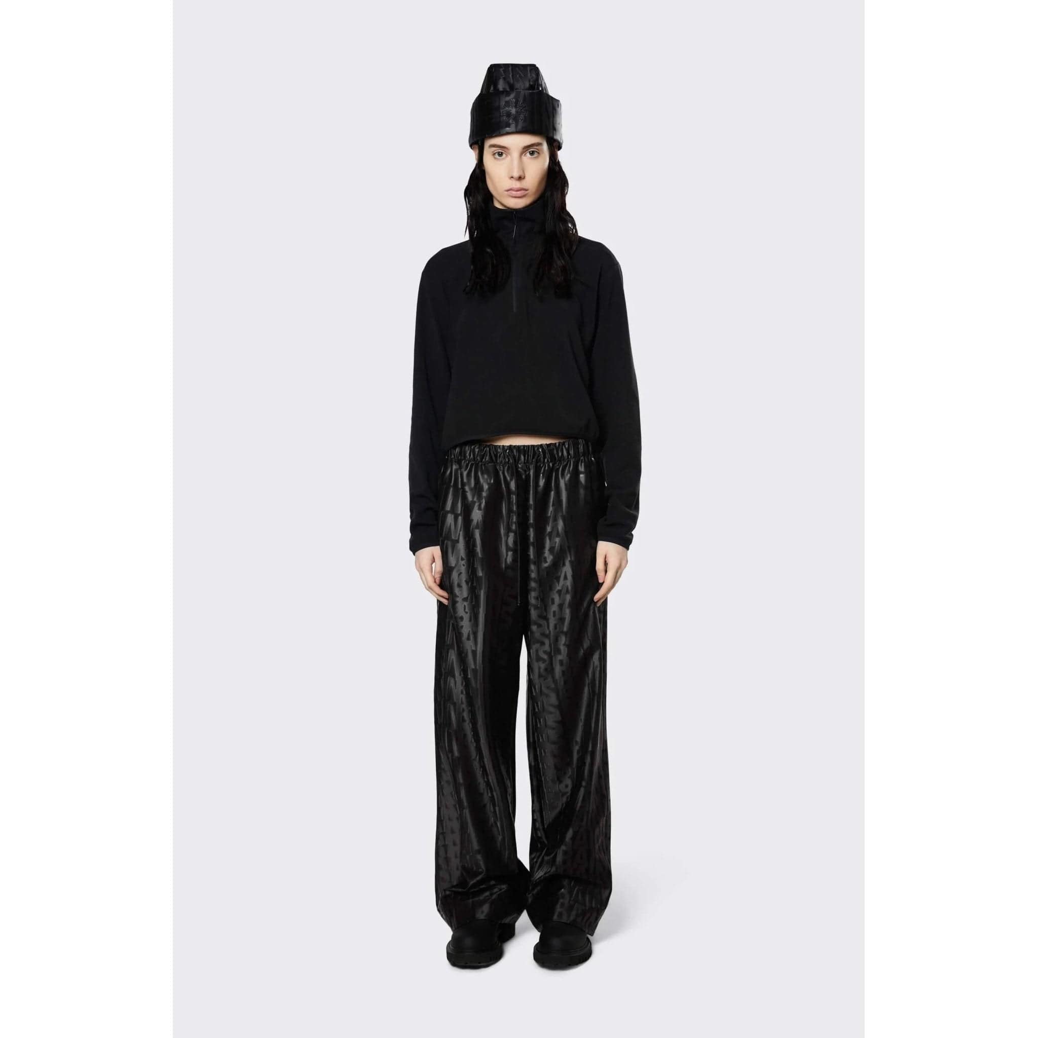 Pants RAINS Pants Wide - Waterproof Over Trousers Black