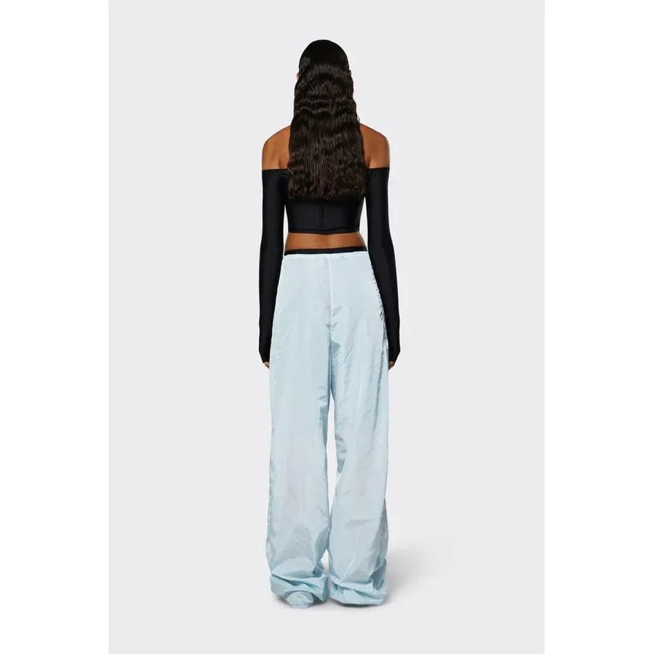 Pants RAINS Show Parachute Pants - Wide Leg Nylon Trousers Lavender