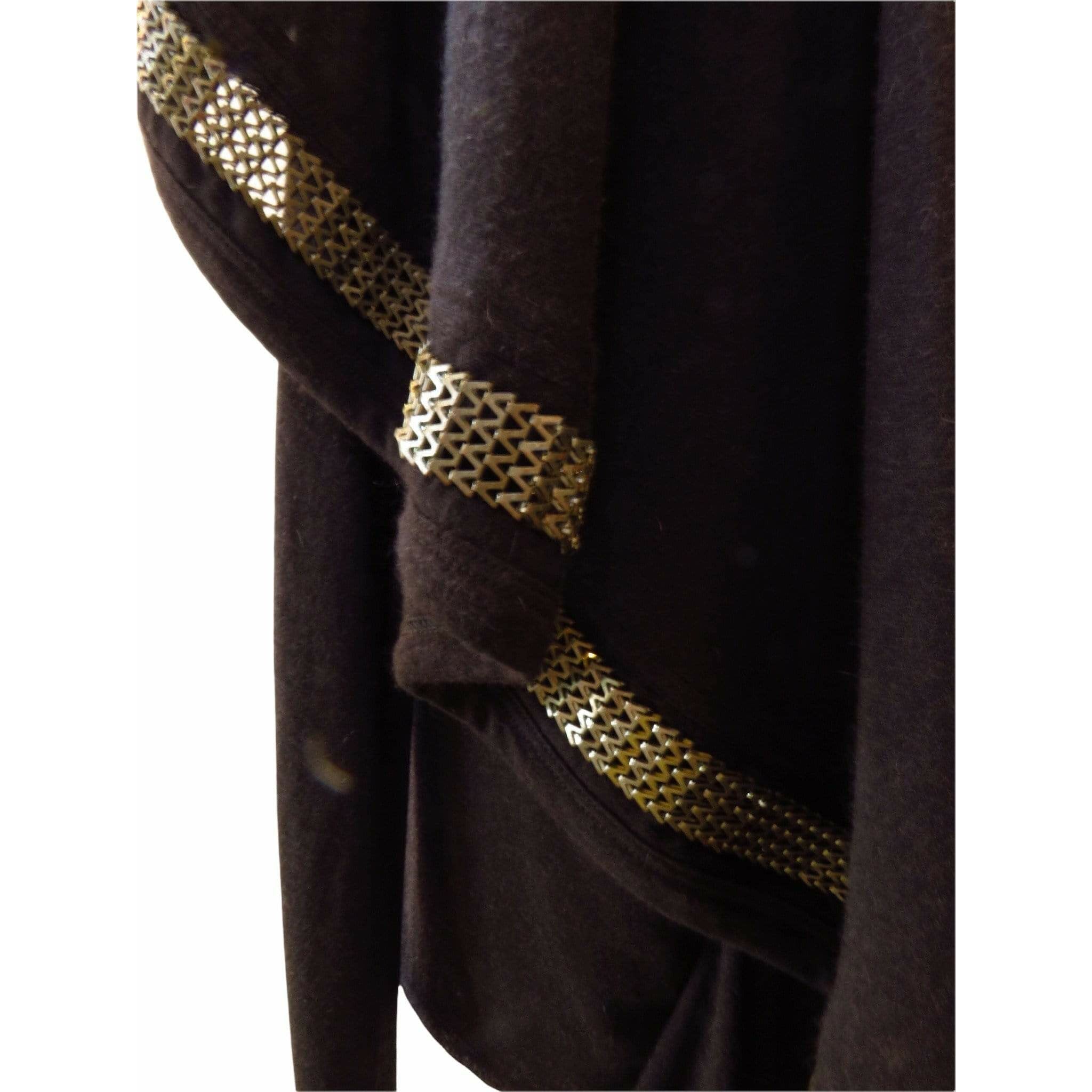 Shirts & Tops Rick Owens Lilies Knit Top with Chains - Black Draped Chain Detail Black