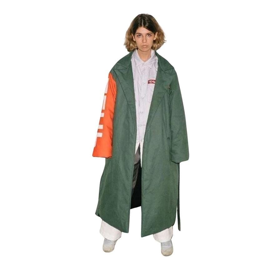 Coats & Jackets T3CM Long Coat Dark Olive Green