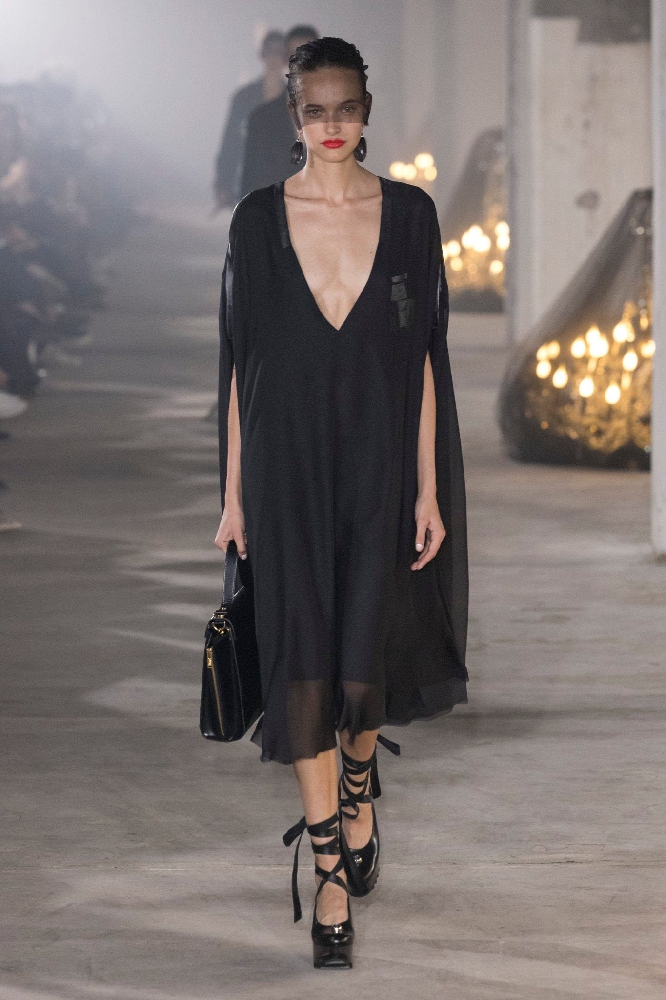 Dress Undercover Black Kaftan Onepiece Dress (SS24) Slate Gray