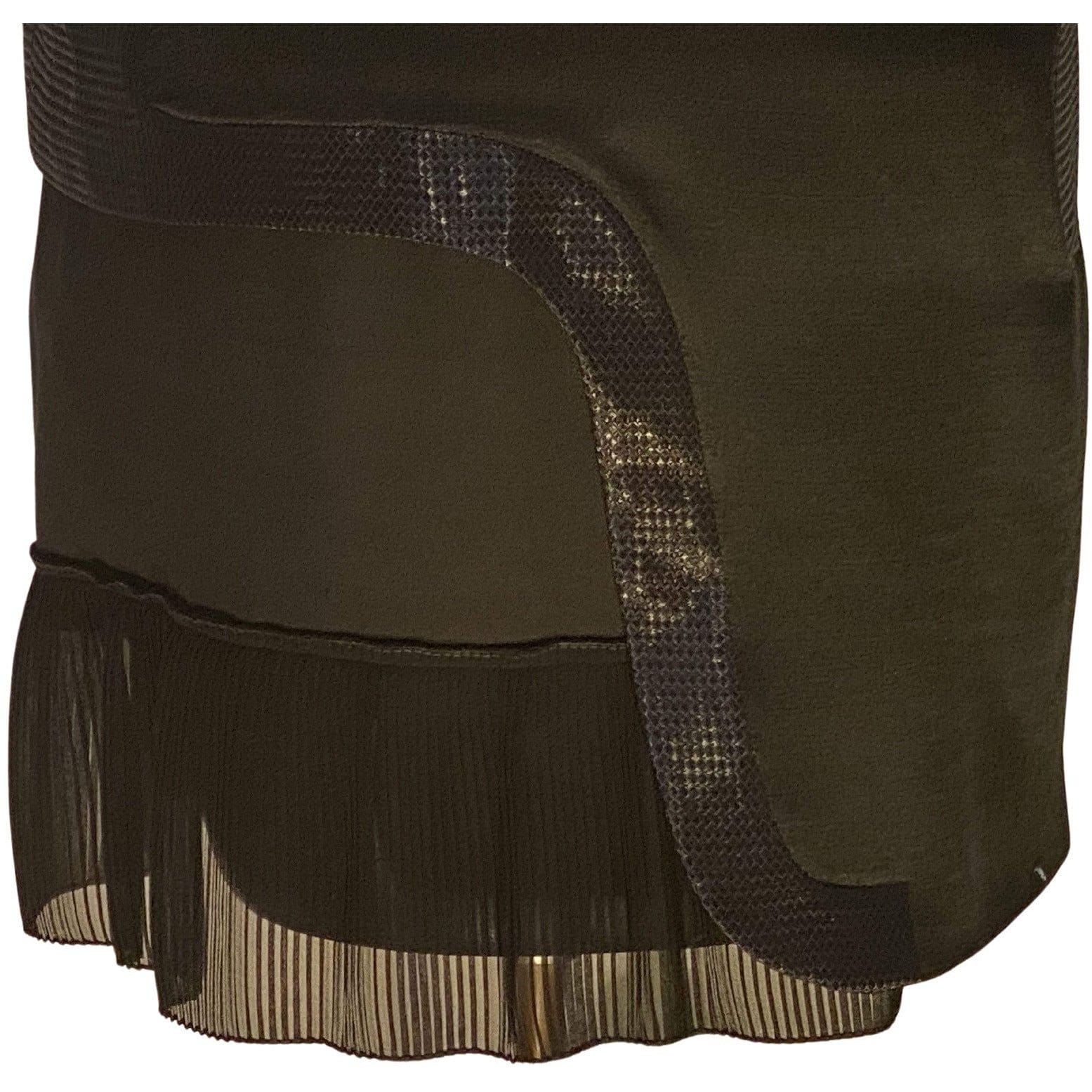 Dresses Undercover Vintage Sheer Panel Dress - Black Wool Silk Black