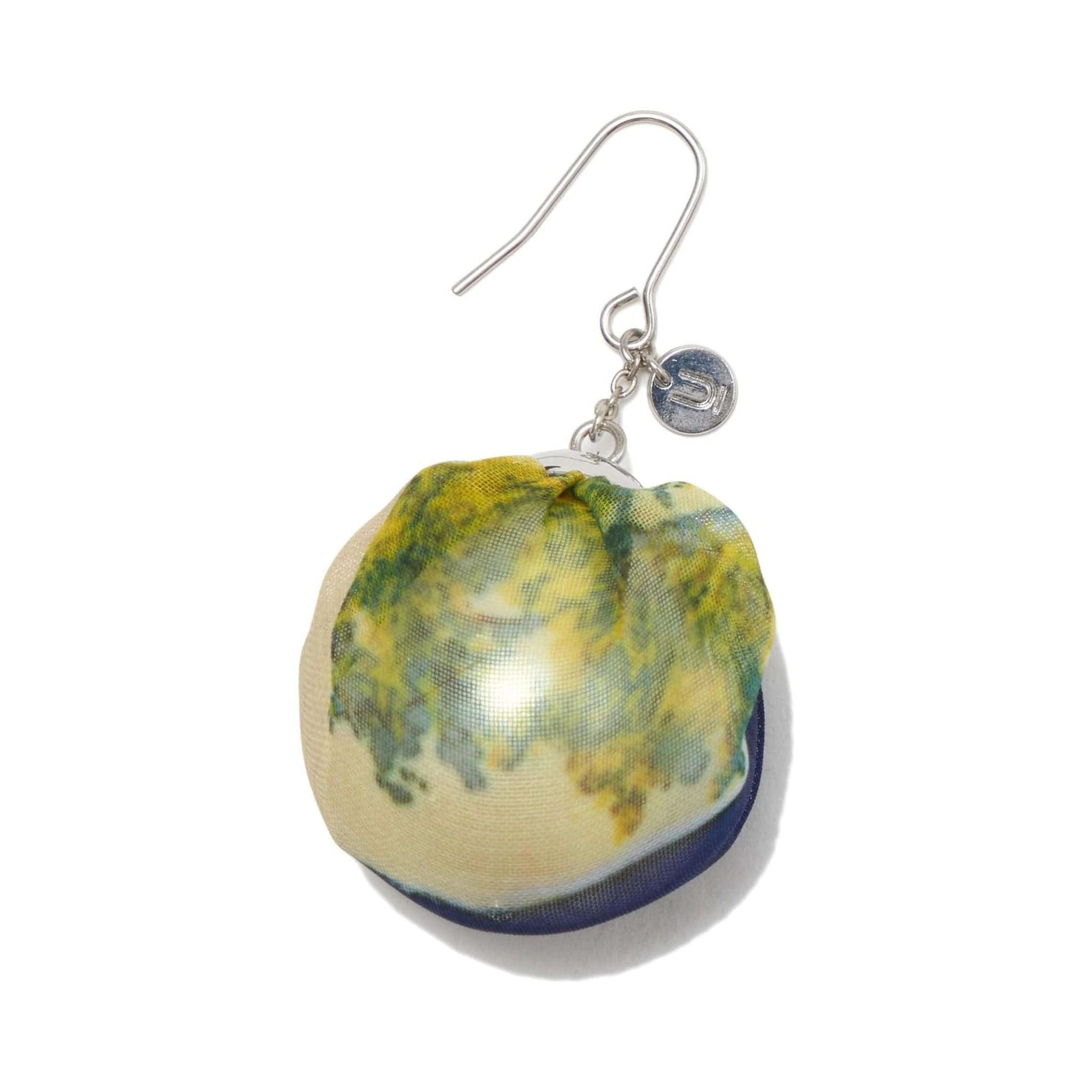 Earrings Undercover Yellow Mesh & Resin Pearl Earrings (SS24) Dark Khaki