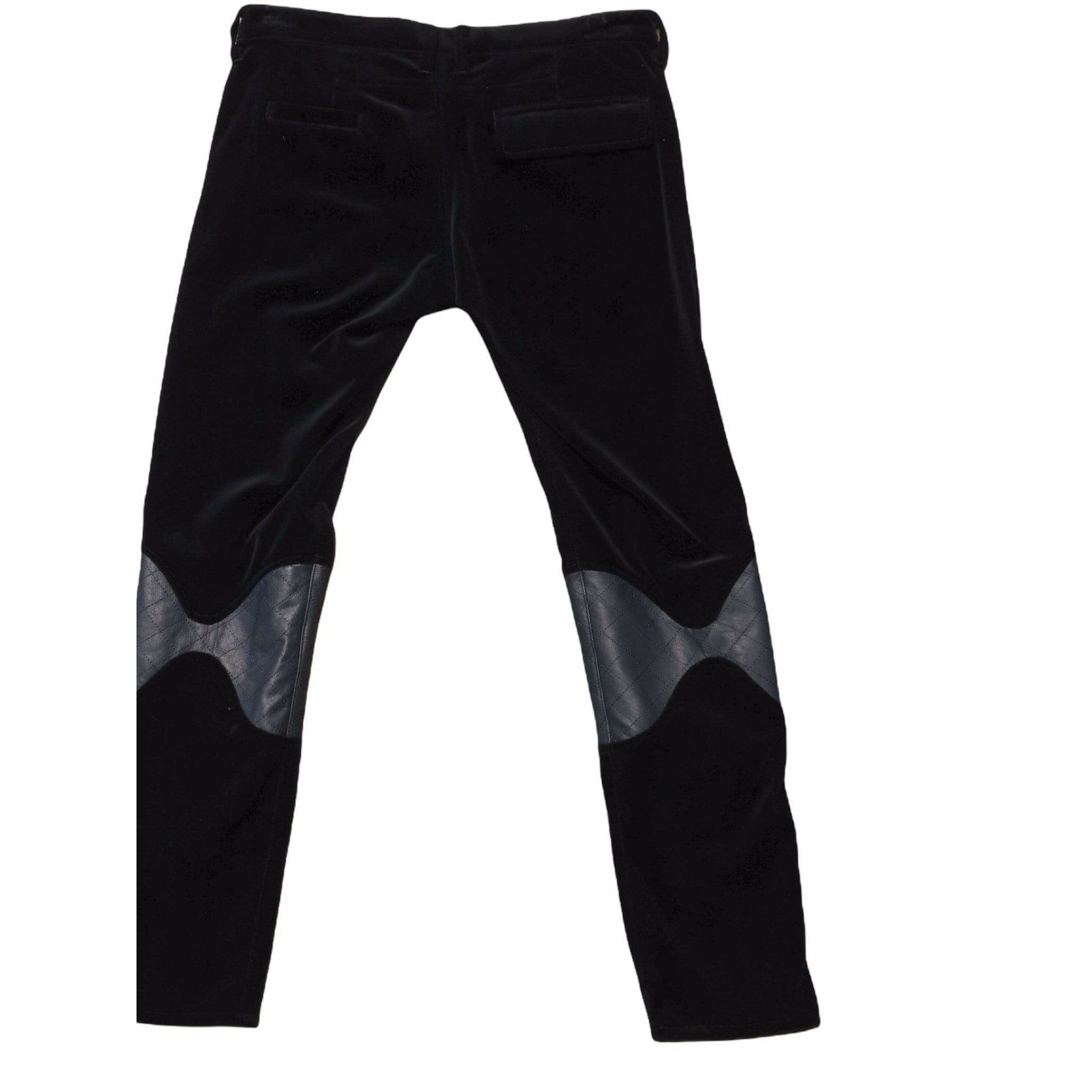 Pants Undercover Vintage Straight Pant - Navy Velvet Leather Black