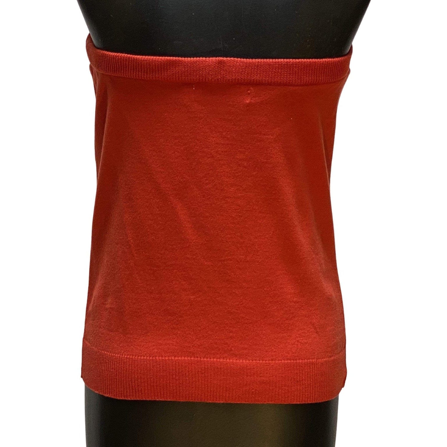 Shirts & Tops Vibrant Red Cotton-Cashmere Strapless Tube Top by UNDERCOVER Firebrick