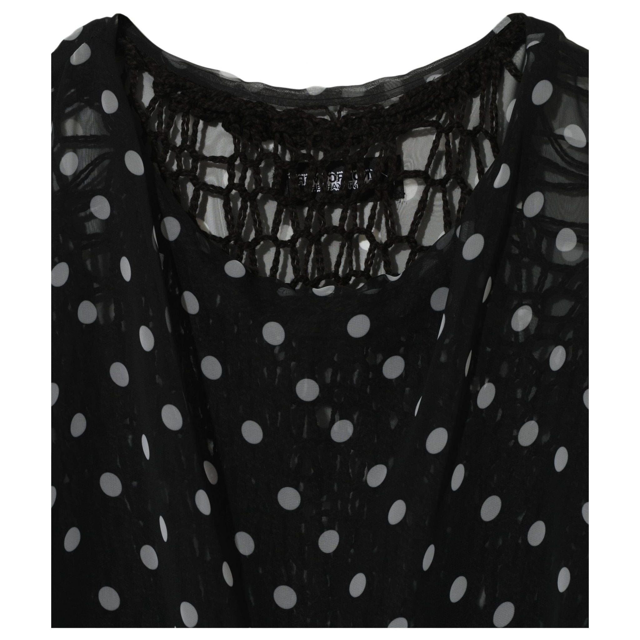 Shirts & Tops Undercove Short dress - Black Knit Polka Dot Black