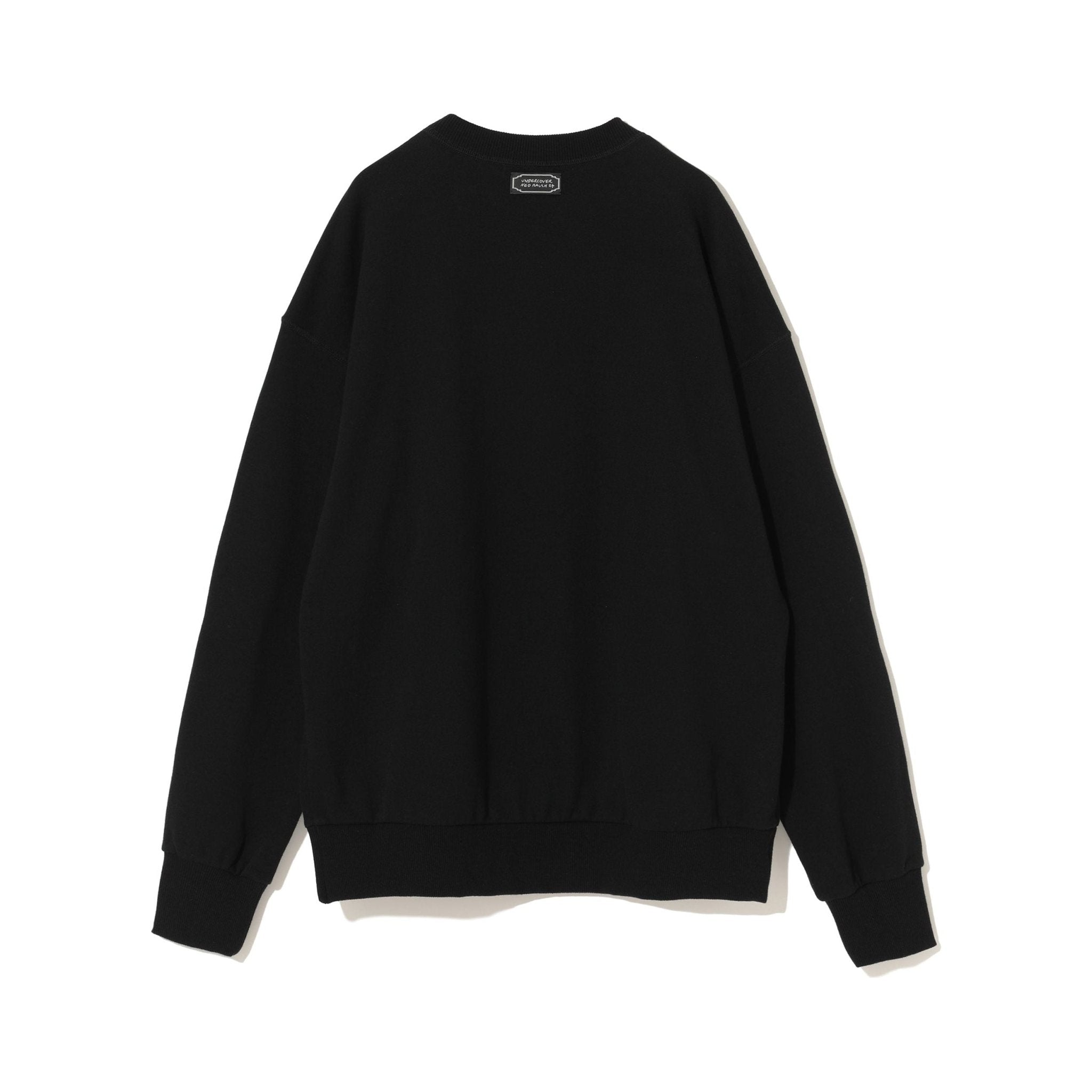 Shirts & Tops Undercover SS24 Printed Sweatshirt - Black Cotton Split-Hem Black