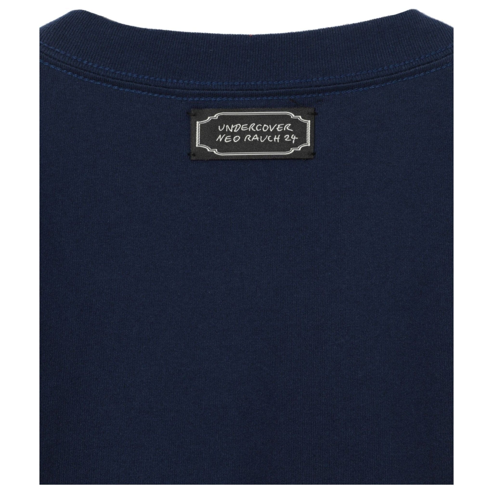 T shirt Undercover SS24 Navy Graphic Tee - Cotton Art Print Dark Slate Gray