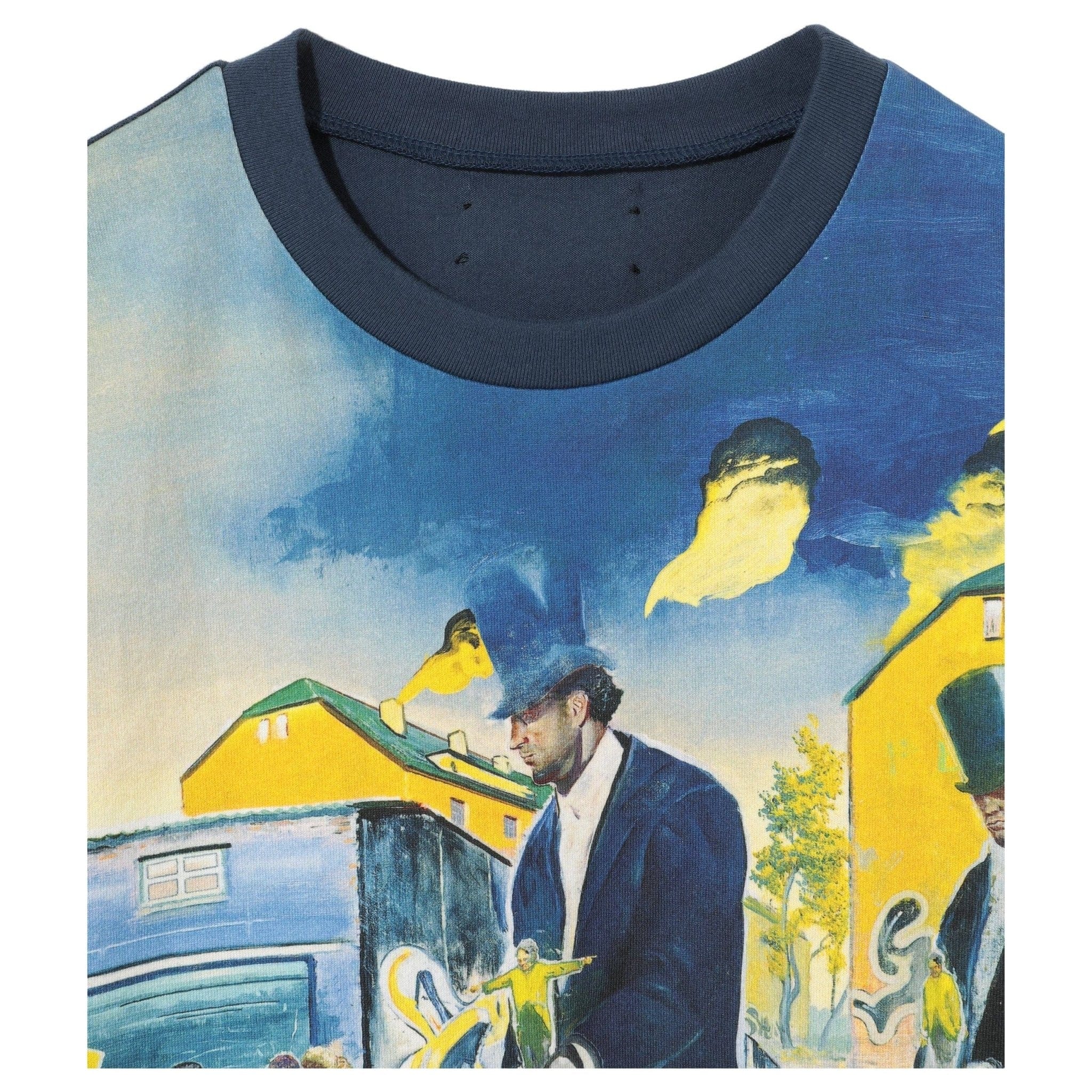 T shirt Undercover24 Dark Navy Graphic Tee - Cotton Art Print Dark Slate Blue