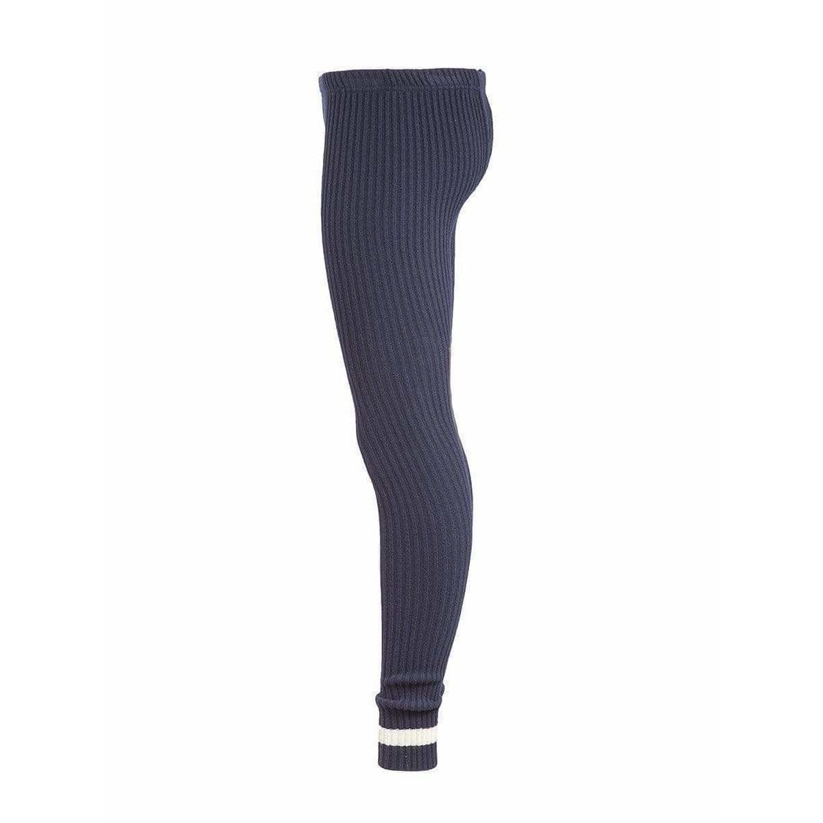 Womens Pants UNDERCOVER Vintage Panel Leggings - Navy Wool Ribbed Dark Slate Gray