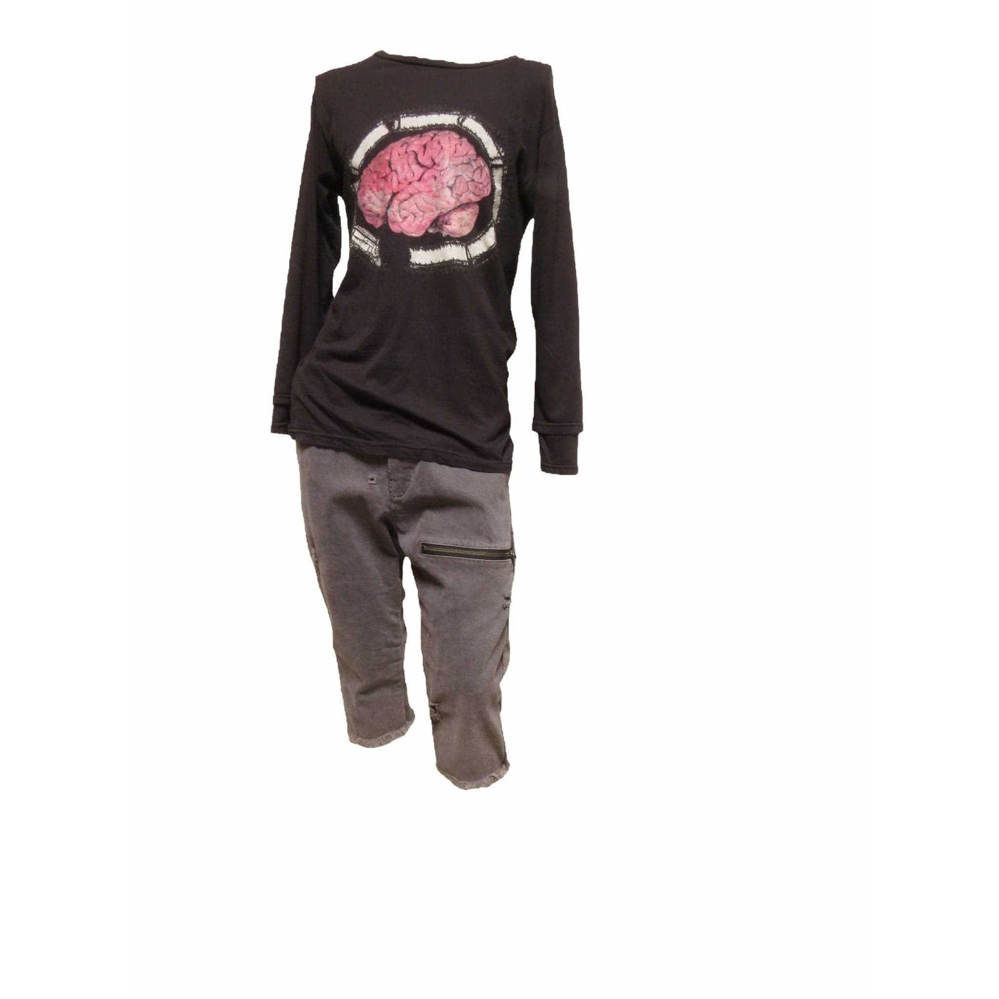 Pants Unholy Matrimony Zipper Pocket Short Dark Slate Gray