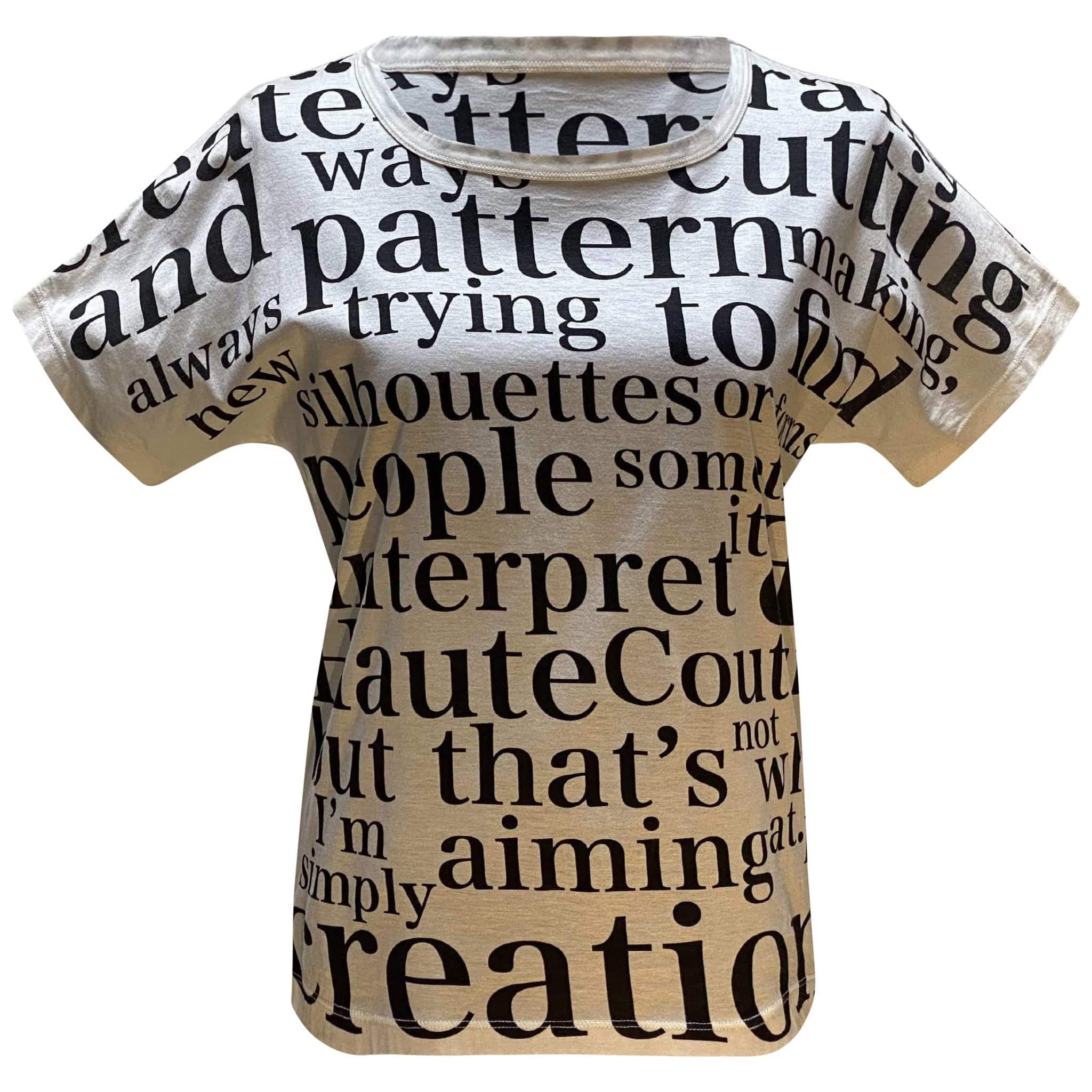 Shirts & Tops Yohji Yamamoto Round Neck Seamless Top - Graphic Print Vintage Rosy Brown