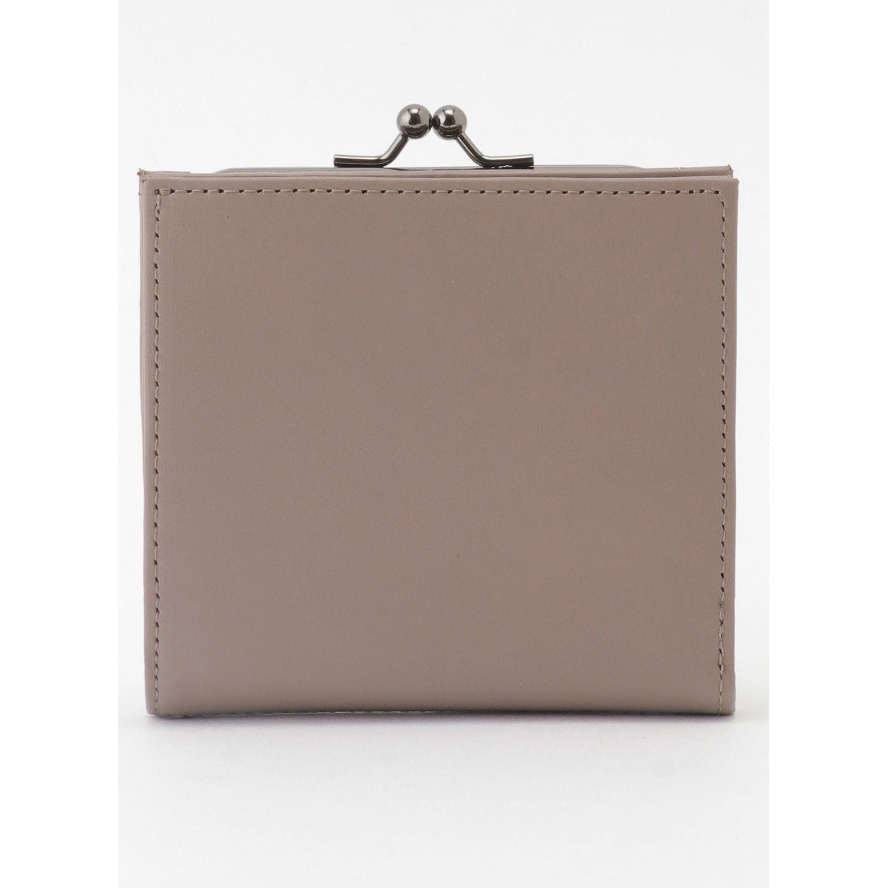 Wallets & Money Clips Yohji Yamamoto Clasp Wallet - Beige Leather Coin Purse Slate Gray