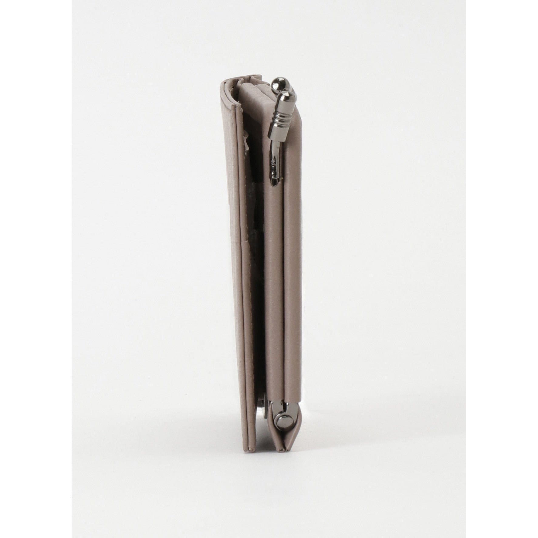 Wallets & Money Clips Yohji Yamamoto Money Clip Wallet - Beige Leather Bifold White Smoke