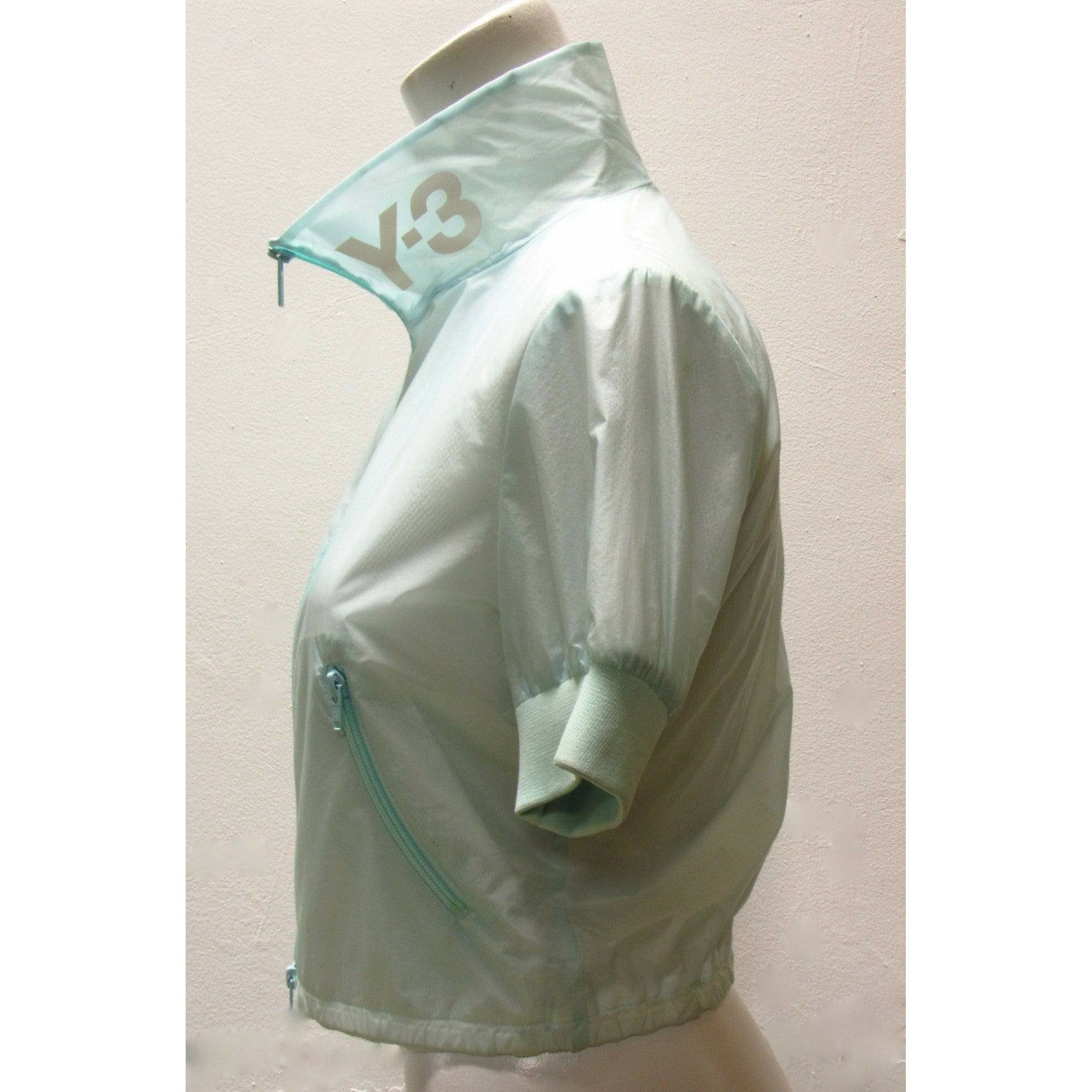Jackets Y-3 Yohji Yamamoto Vapor Cheerleader Jacket - Cropped Mesh Lined Light Gray