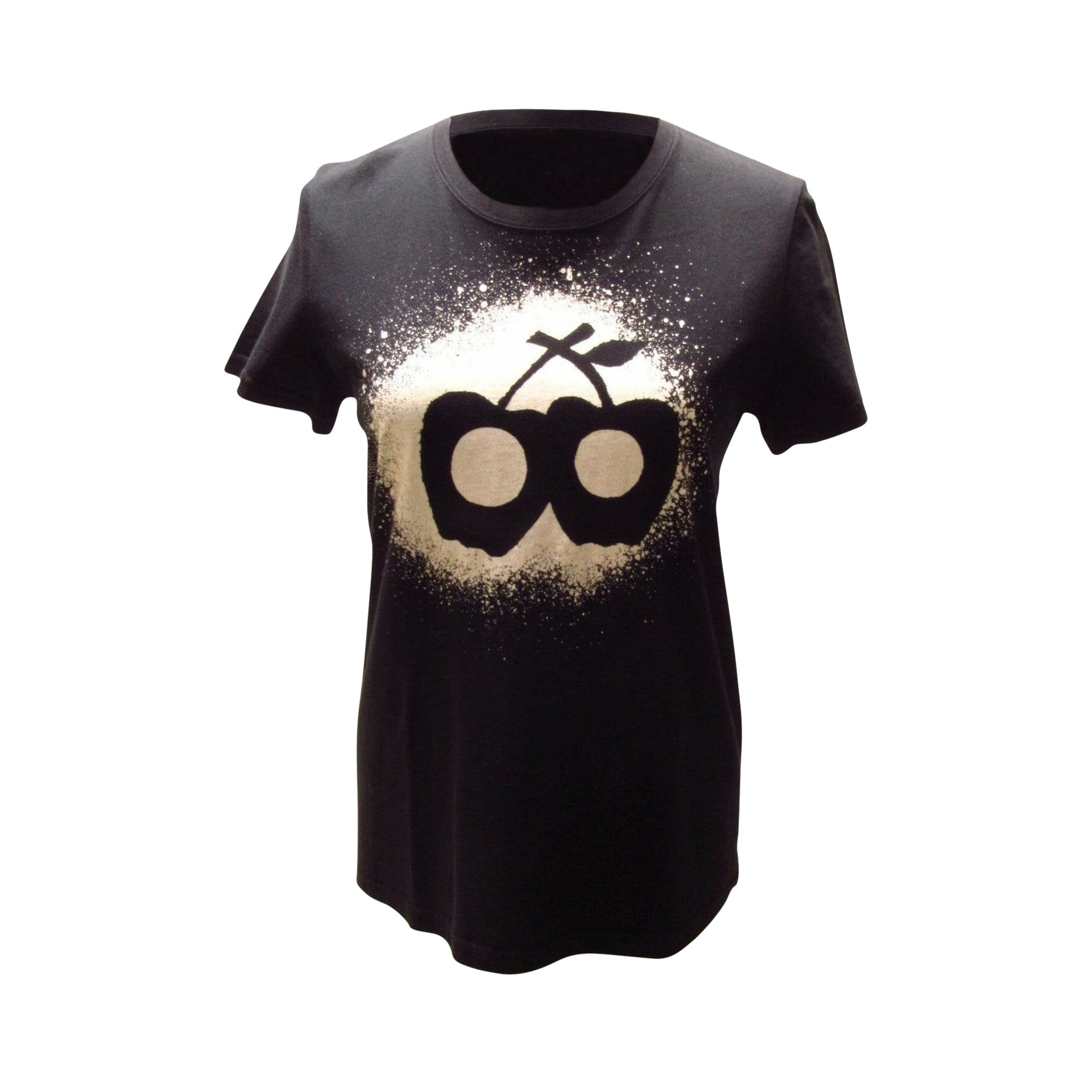 Shirts & Tops Undercover Apple Eyes Tee - Black Cotton Graphic Black