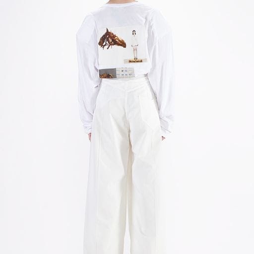 Pants Barbara Bologna New BB Pants White Wide Leg White Smoke
