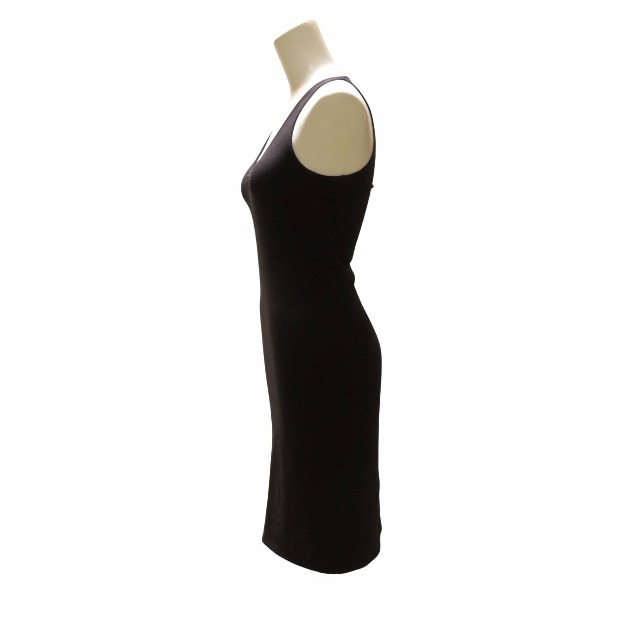 Shirts & Tops Barbara Bologna V Tank Top dress Black Cotton Racerback Tan
