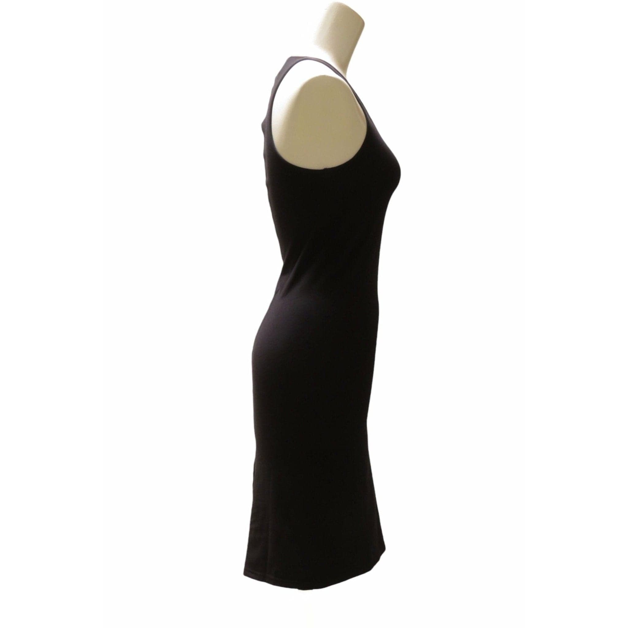 Shirts & Tops Barbara Bologna V Tank Top dress Black Cotton Racerback Tan