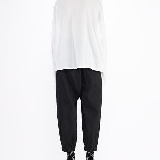 T-Shirt Barbara Bologna Print T-Shirt White Cropped Graphic Black