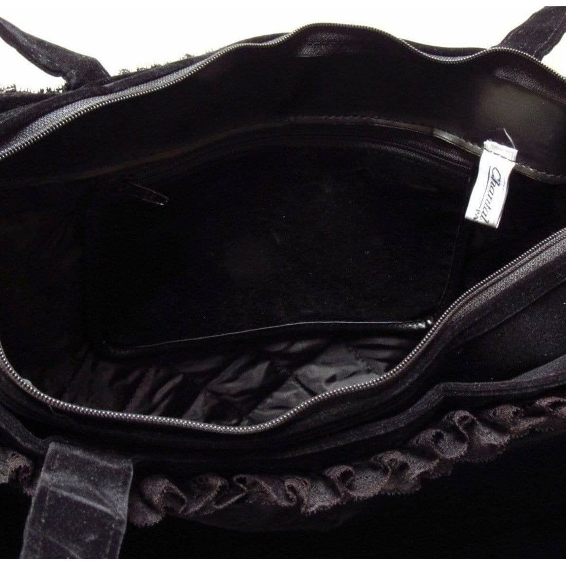 Handbags Chantal Thomass Velvet Shoulder Handbag Black