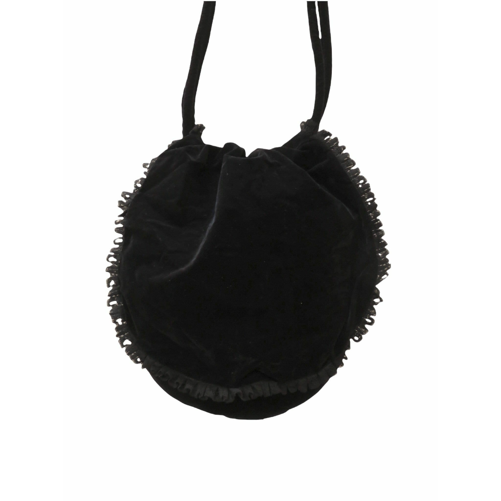 Handbags Chantal Thomass Round Shoulder Bag Black
