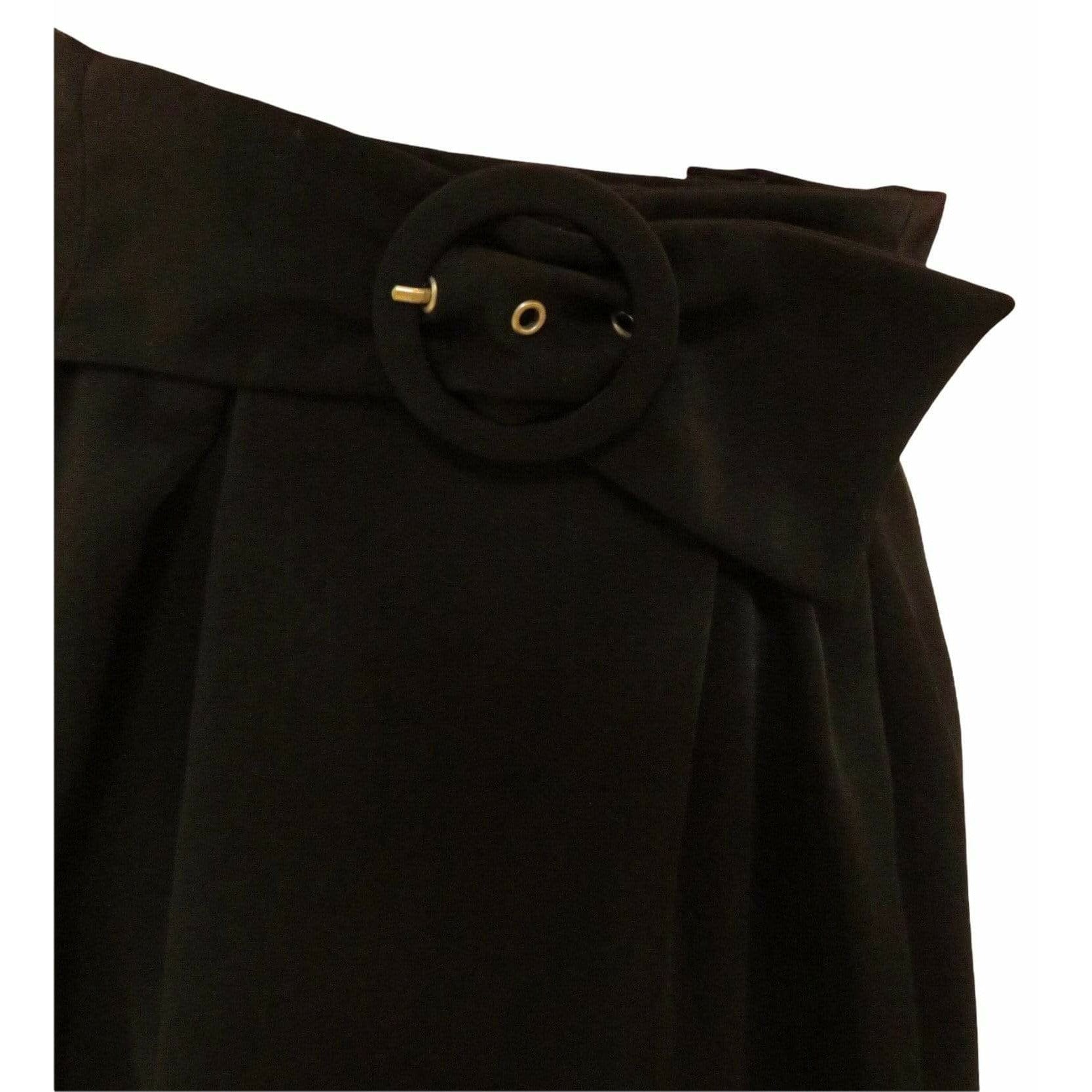 Knee-Length Skirts Chantal Thomass High-waisted Belted Pencil Skirt Black