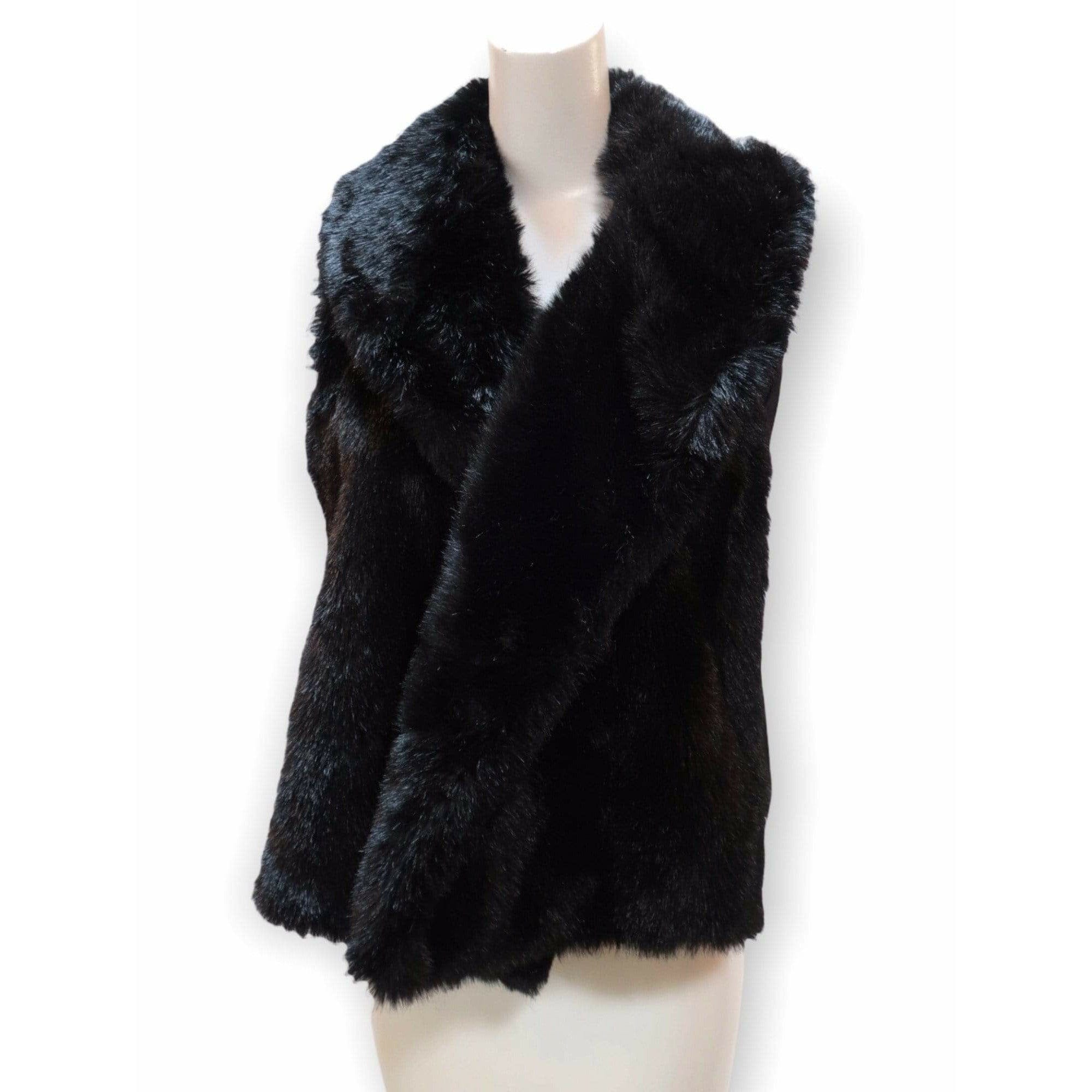 Coats & Jackets Comme des Garçons Faux Fur Vest - Brown 20th Century Black