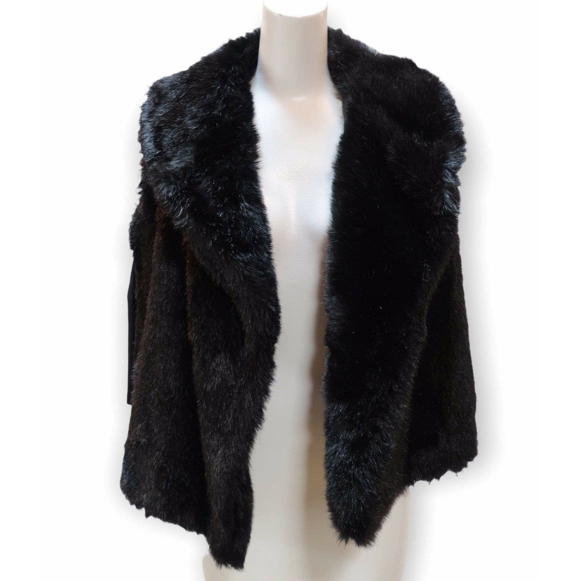 Coats & Jackets Comme des Garçons Faux Fur Vest - Brown 20th Century Black