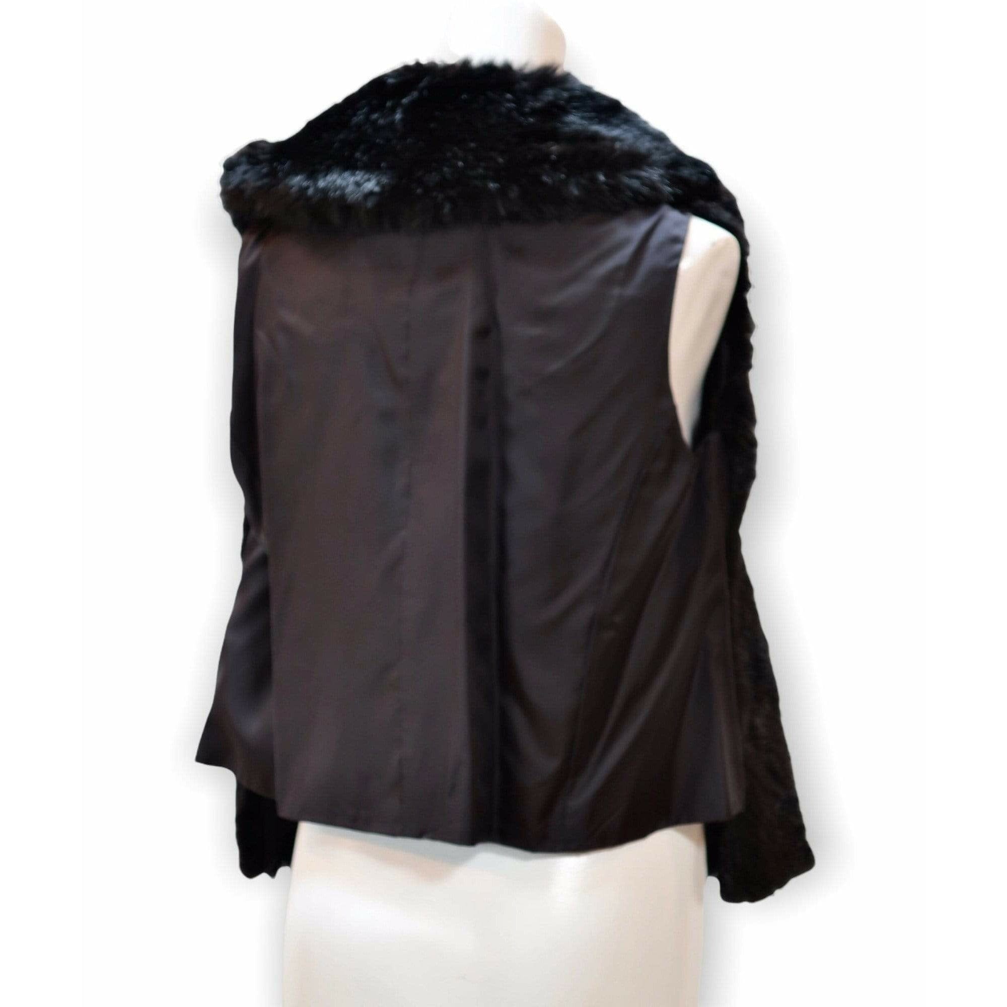 Coats & Jackets Comme des Garçons Faux Fur Vest - Brown 20th Century White Smoke