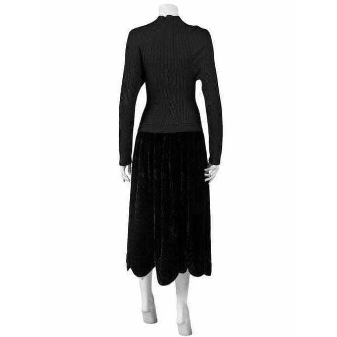 Dresses COMME DES GARÇONS Vintage Dress - Wool Velvet Midi Black