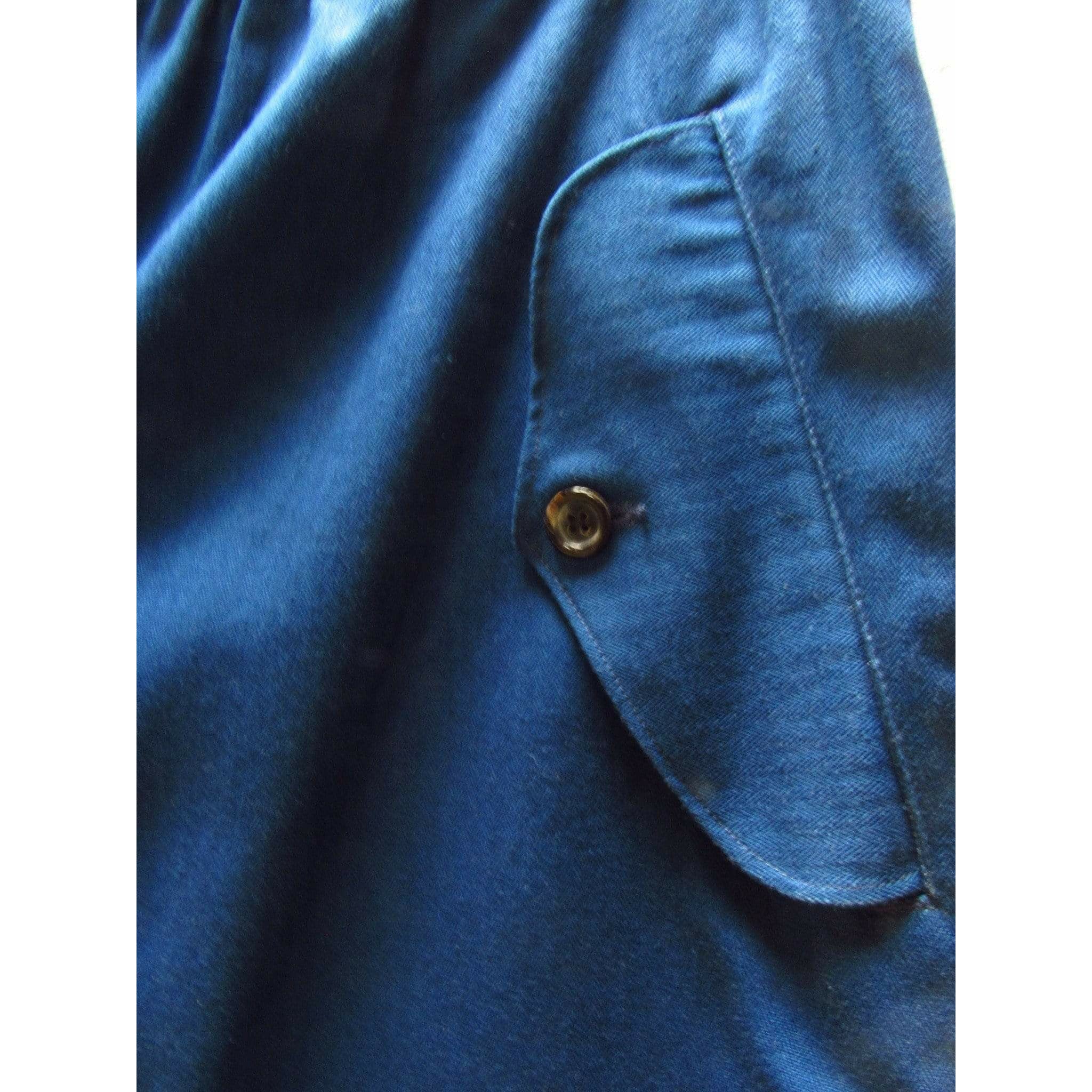 Pants Comme Des Garçons Drawstring Pants - Blue Cotton Relaxed Dark Slate Gray