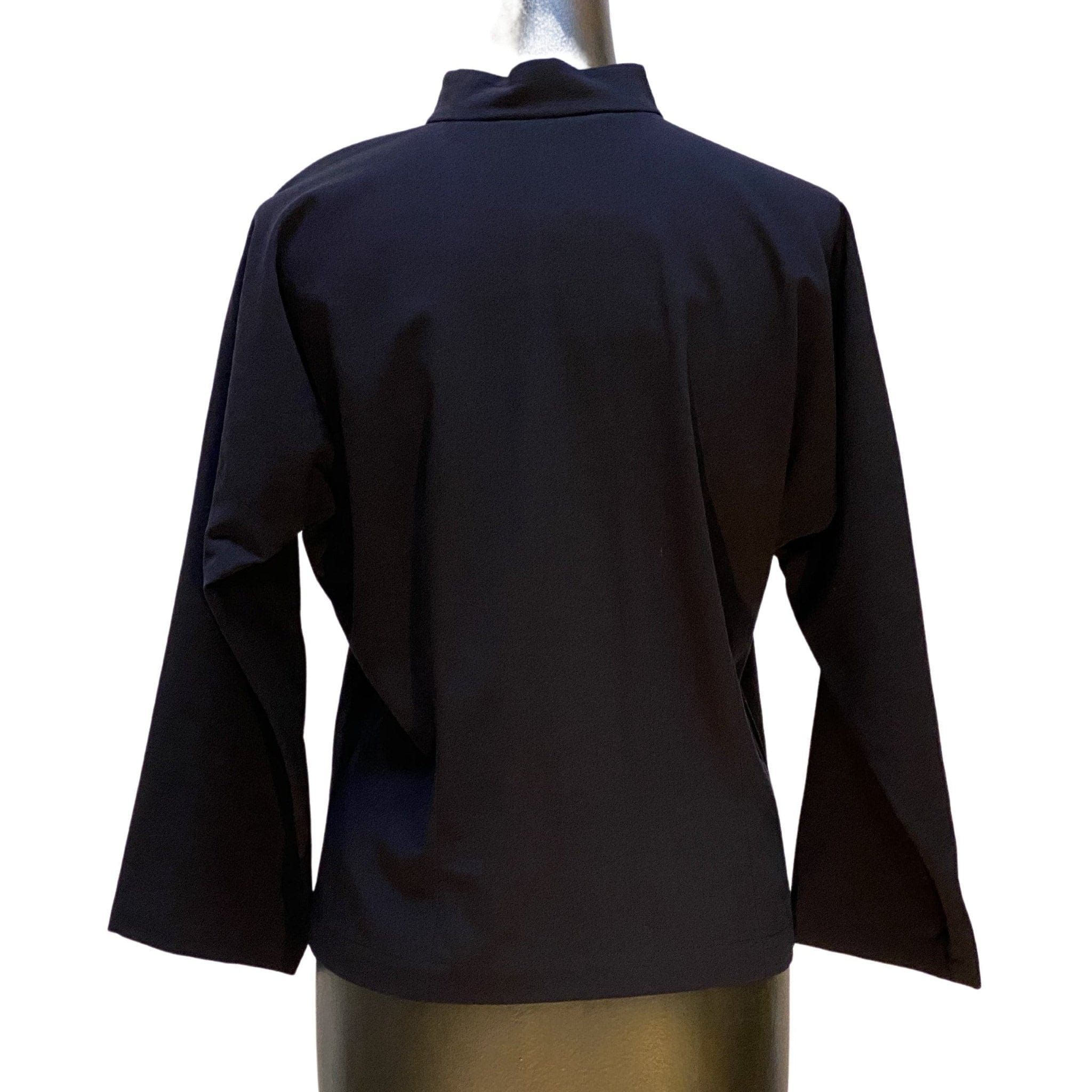 Shirts & Tops Comme des Garçons Mao Top - Black Wool Cropped Jacket Black