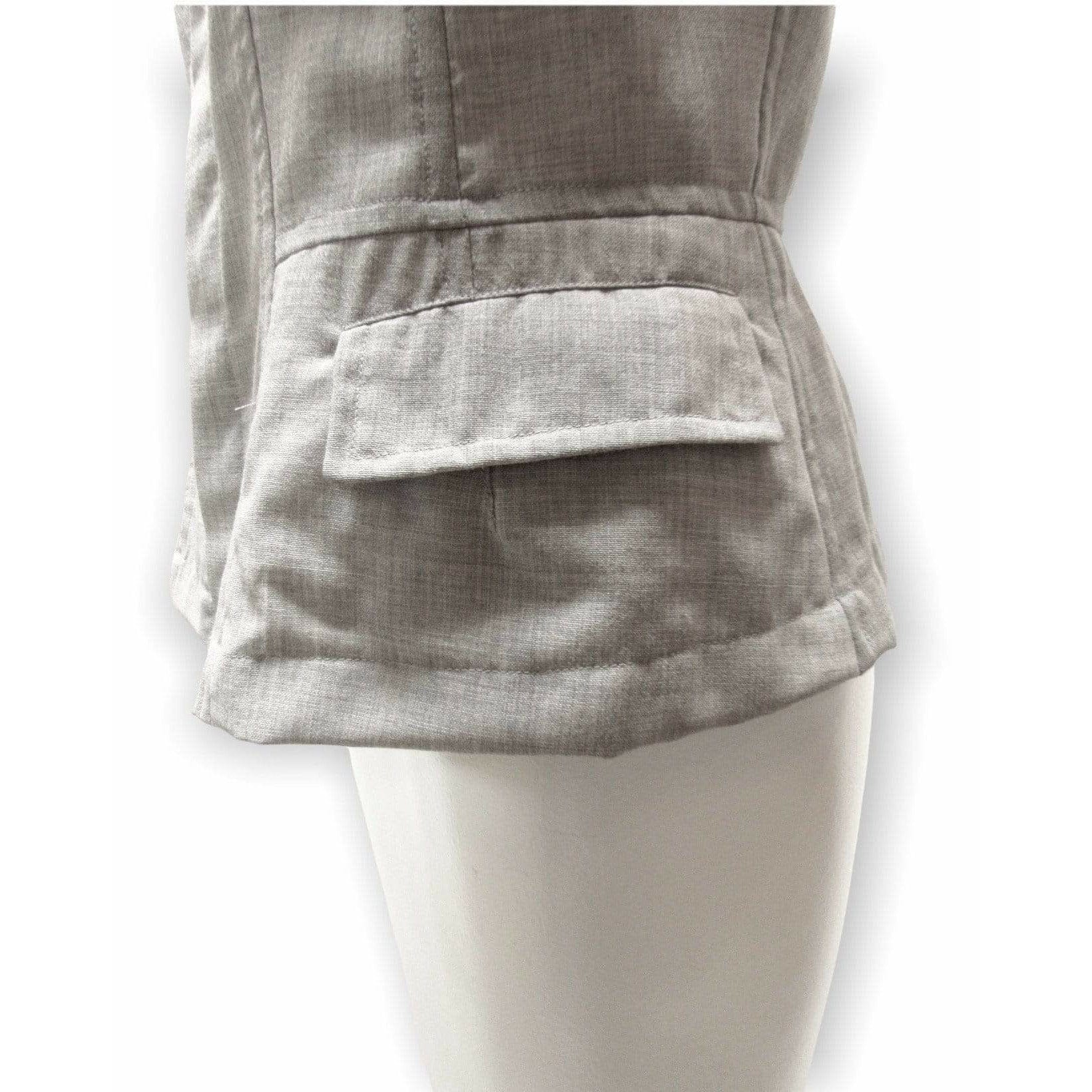 Shirts & Tops Comme Des Garçons Darted Vest - Grey Zip Front Rosy Brown