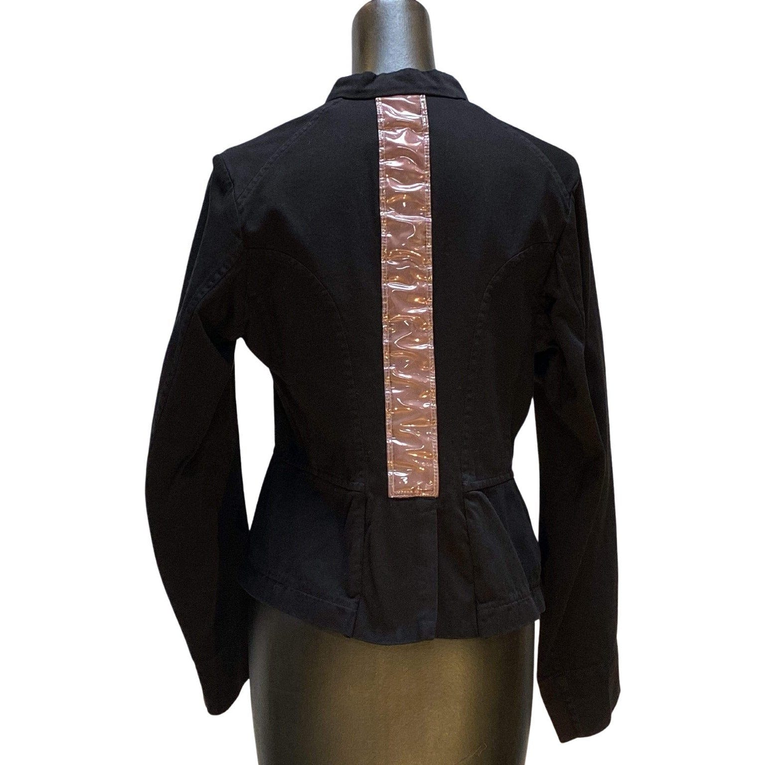 Womens Jackets + Coats Comme des Garçons Buttoned Coat - Black Cotton Flared Black