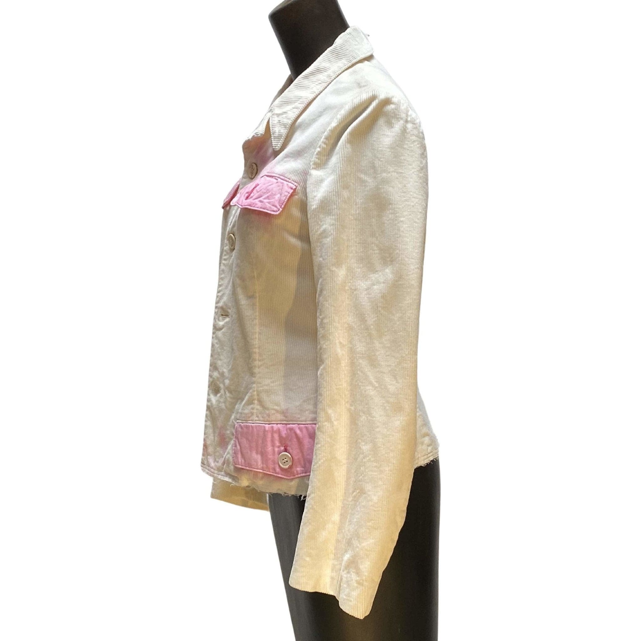 Womens Jackets + Coats Comme des Garçons Jacket - Cream Corduroy Velvet Tan