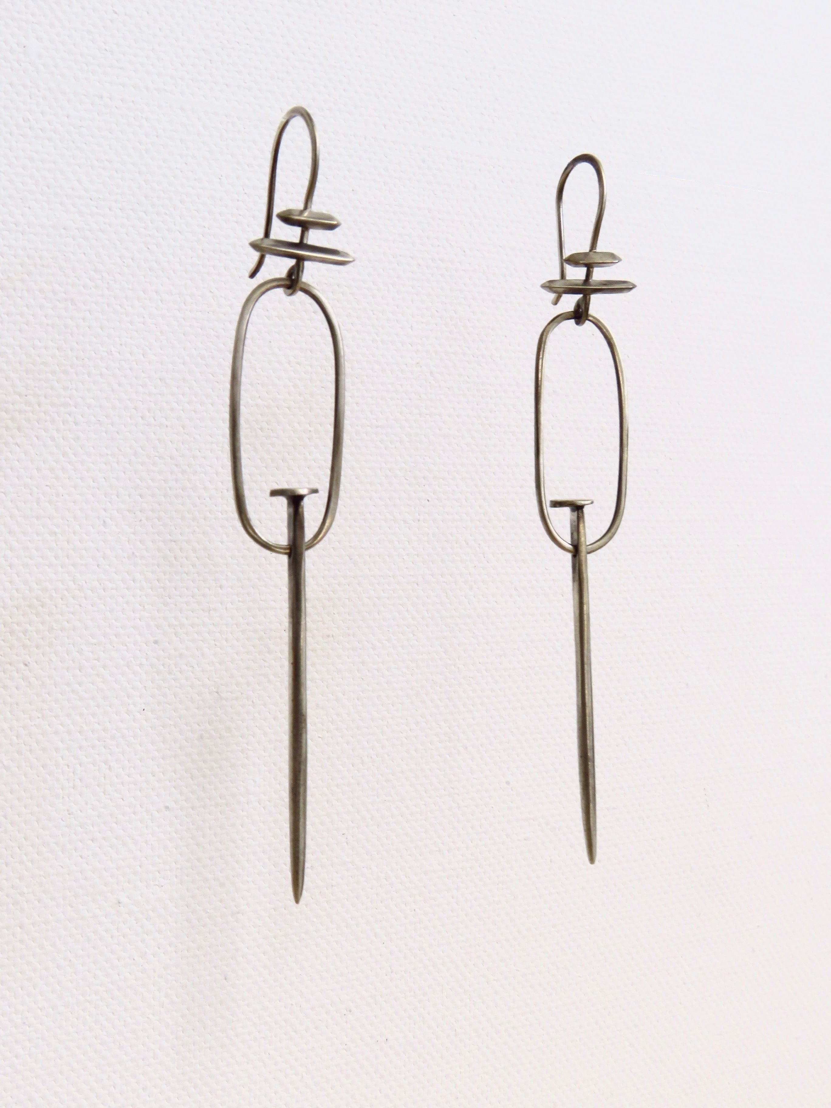 Earrings Clous Martelés Earrings Lavender