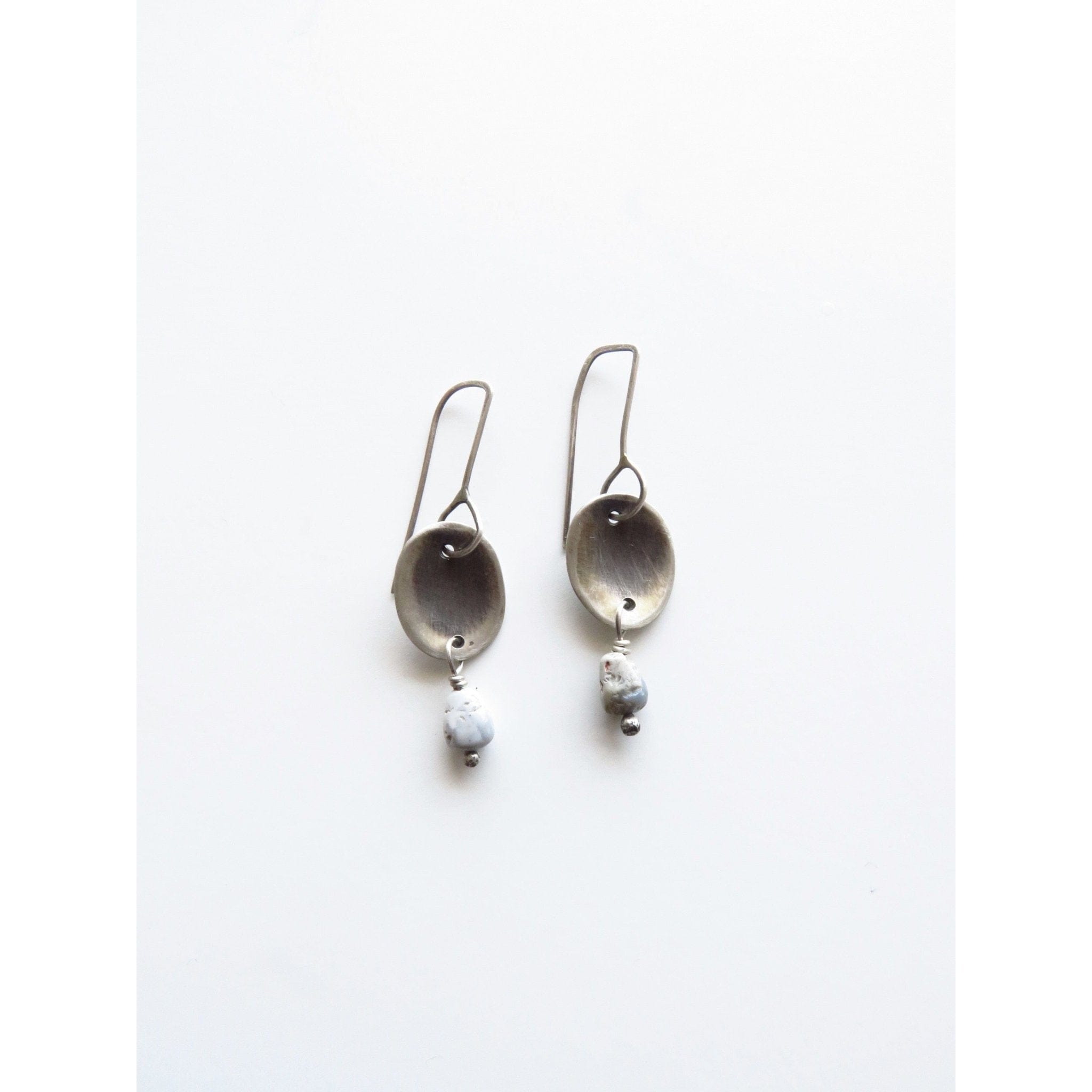 Earrings Throwing Discus Earring White Smoke