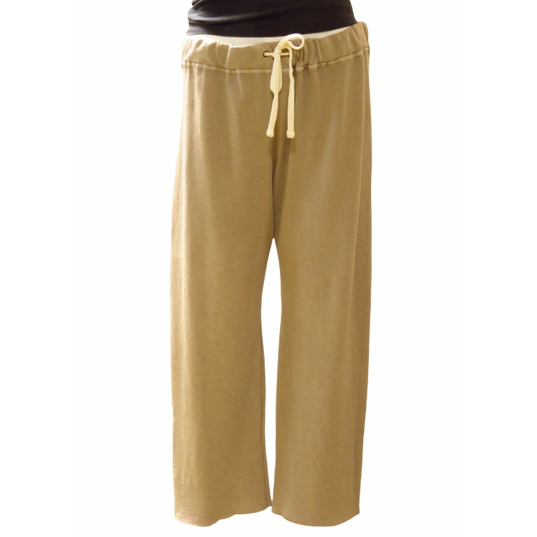 Apparel & Accessories James Perse Vintage Fleece Cutoff Sweatpant - Relaxed French Terry Lounge Sienna